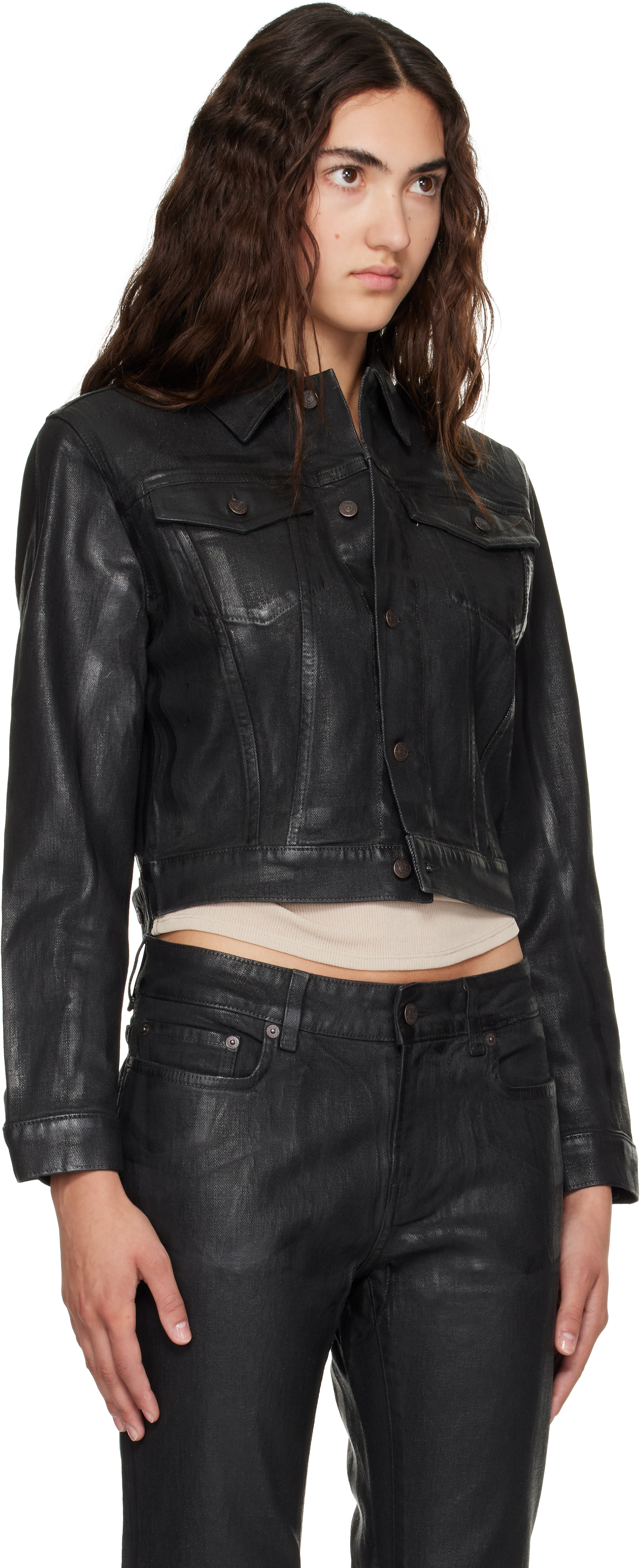 Acne Studios - Black Fitted Denim Jacket