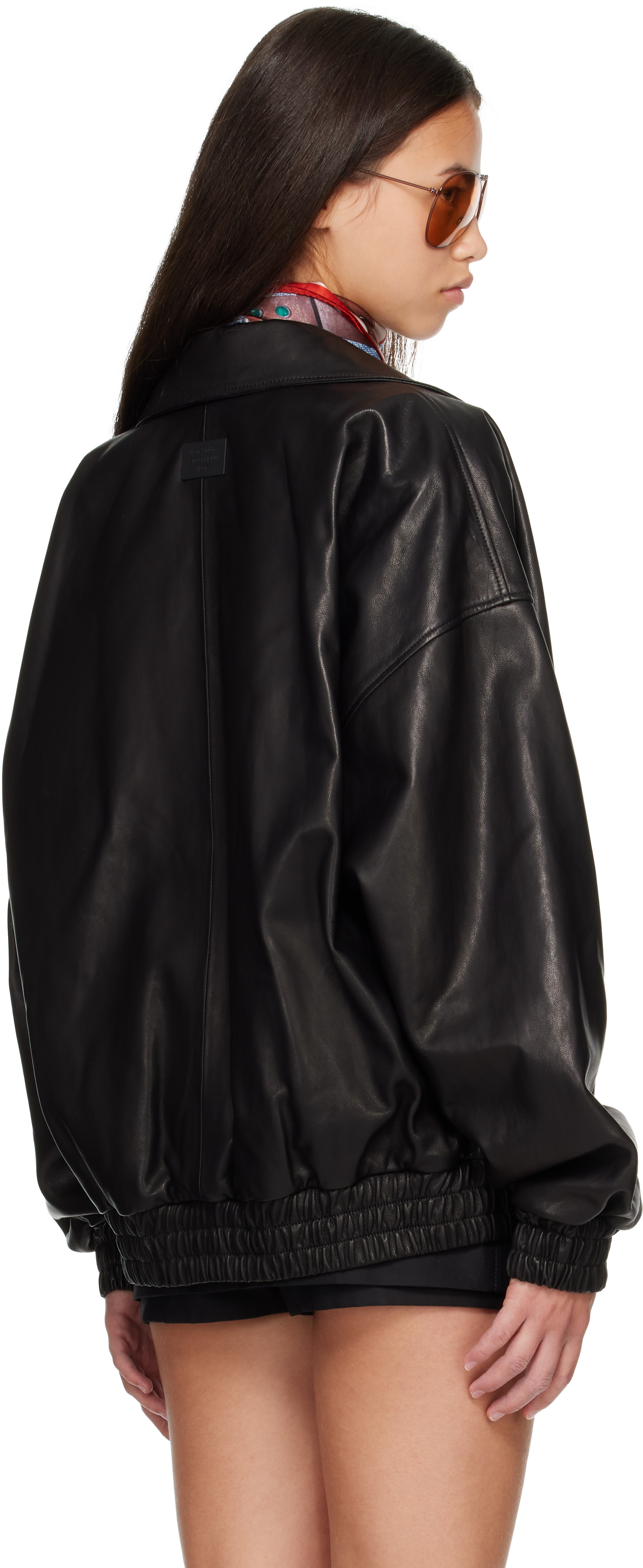 Acne Studios - Black Blouson Leather Jacket