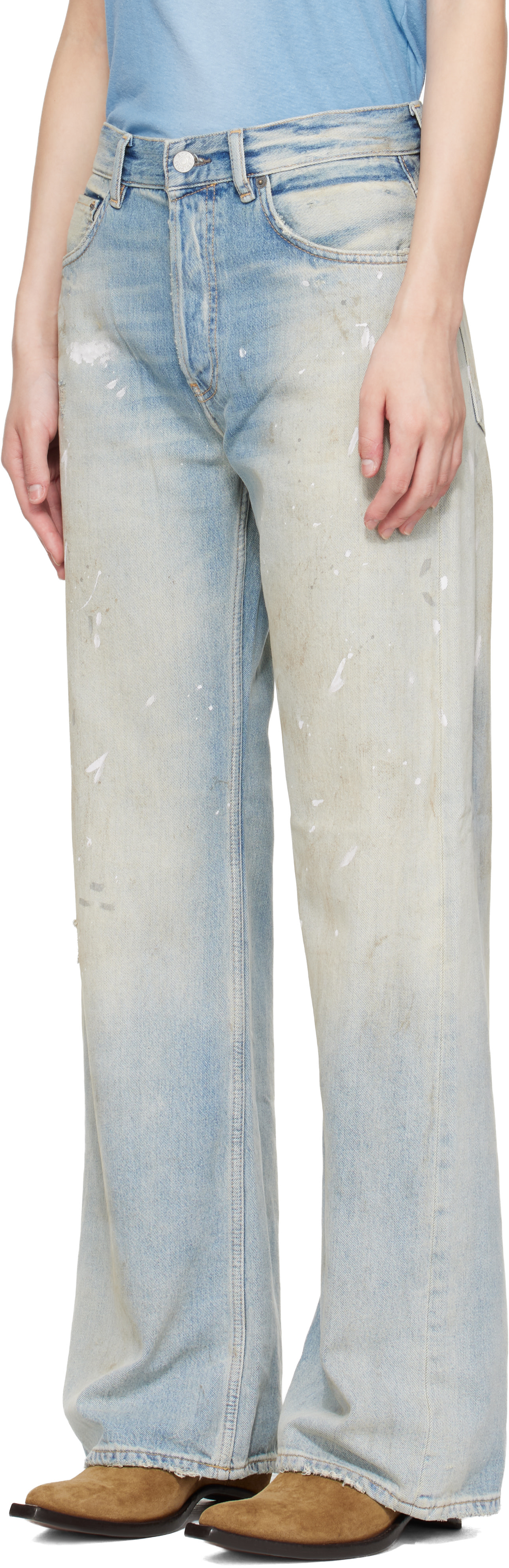 Acne Studios - 블루 레귤러 핏 2021F 데님 진
