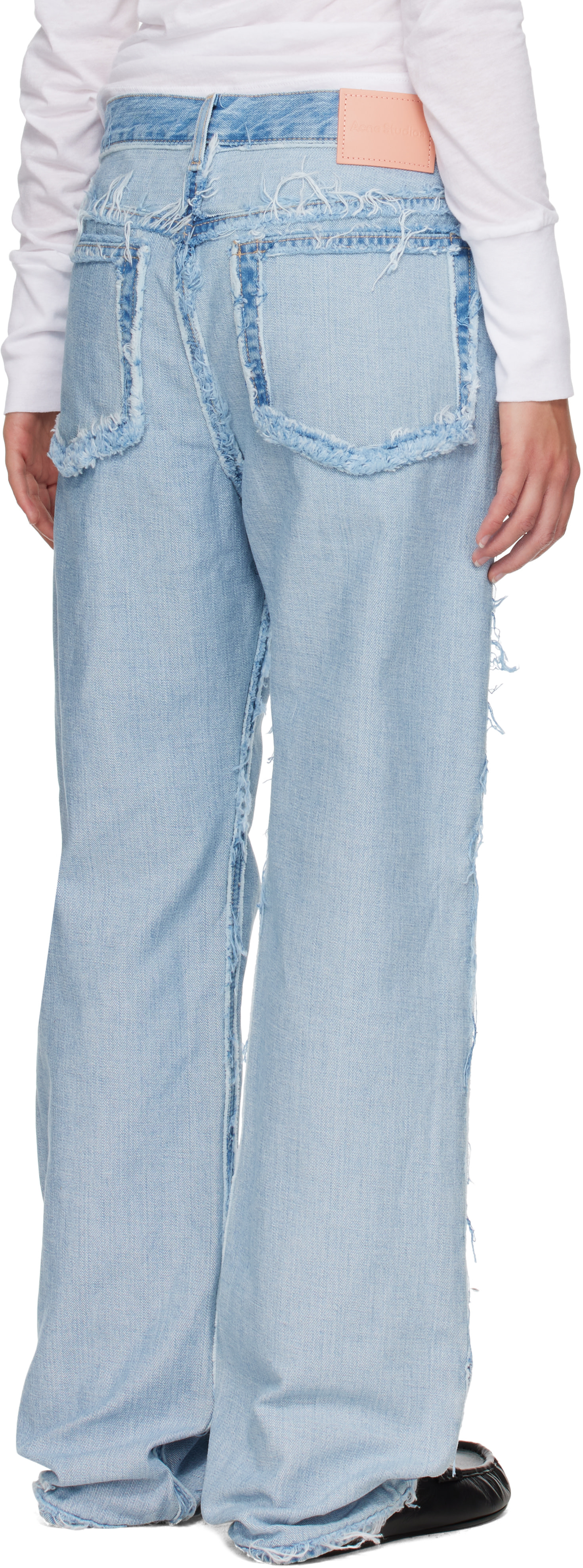 Acne Studios - Jean bleu à bords effilochés