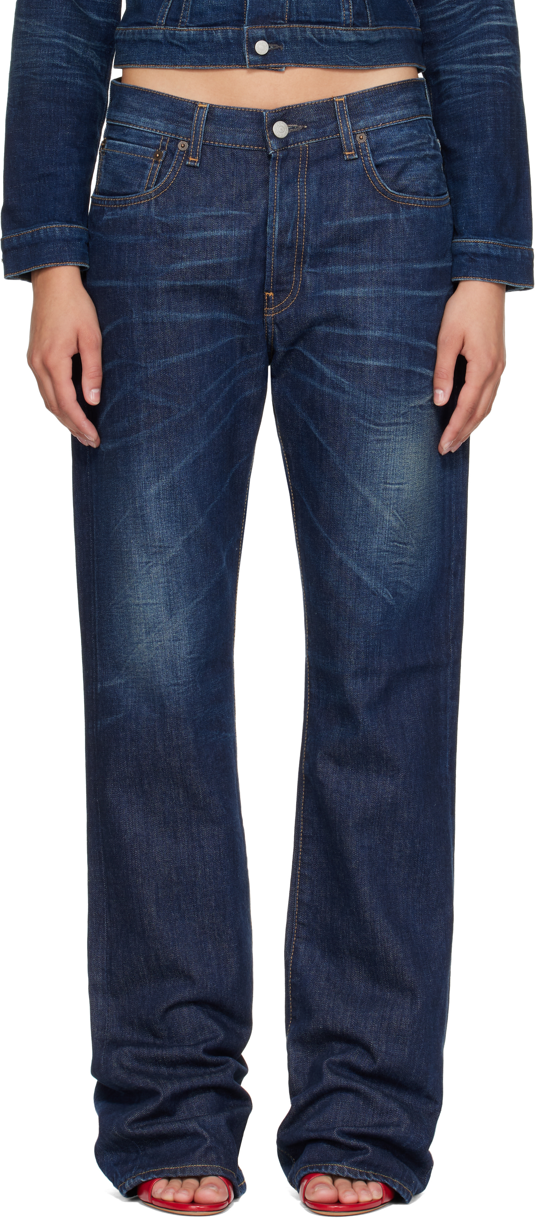 Acne Studios - Jean 2009F bleu à coupe classique