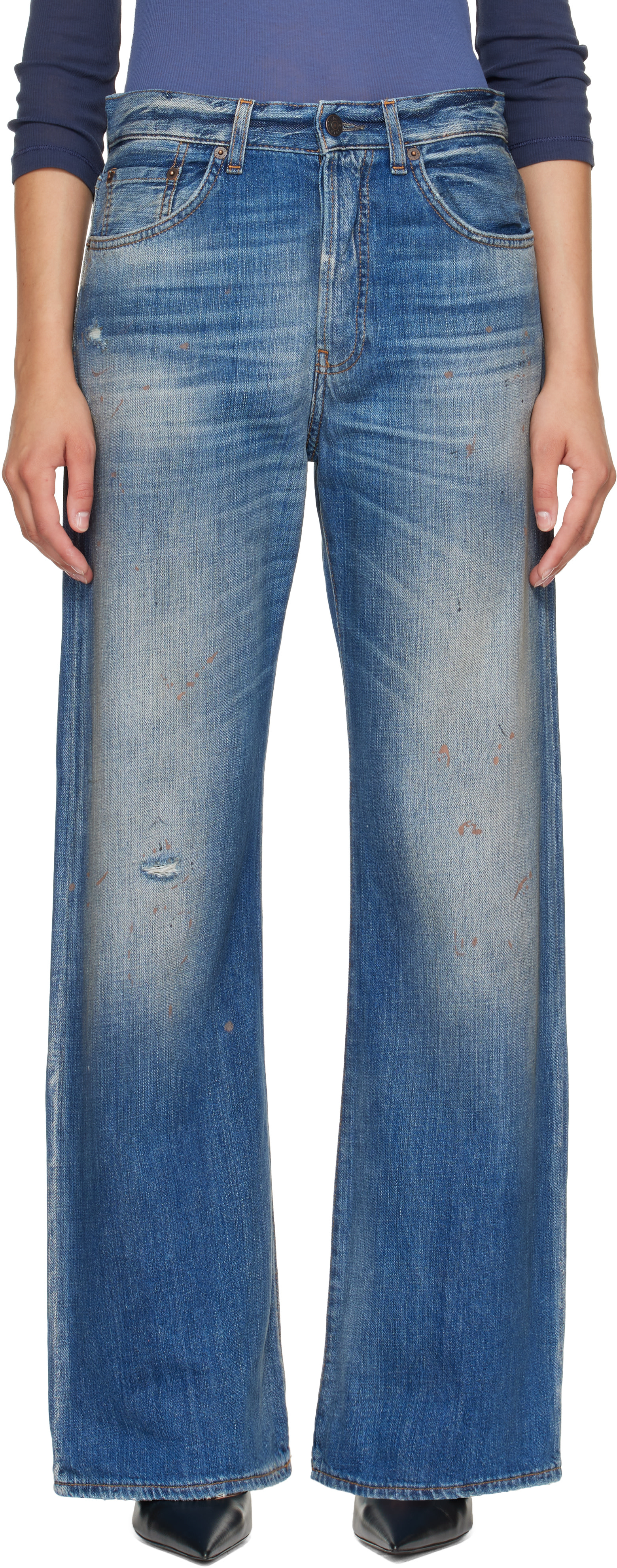 Acne Studios - Jean 2021F bleu à coupe classique