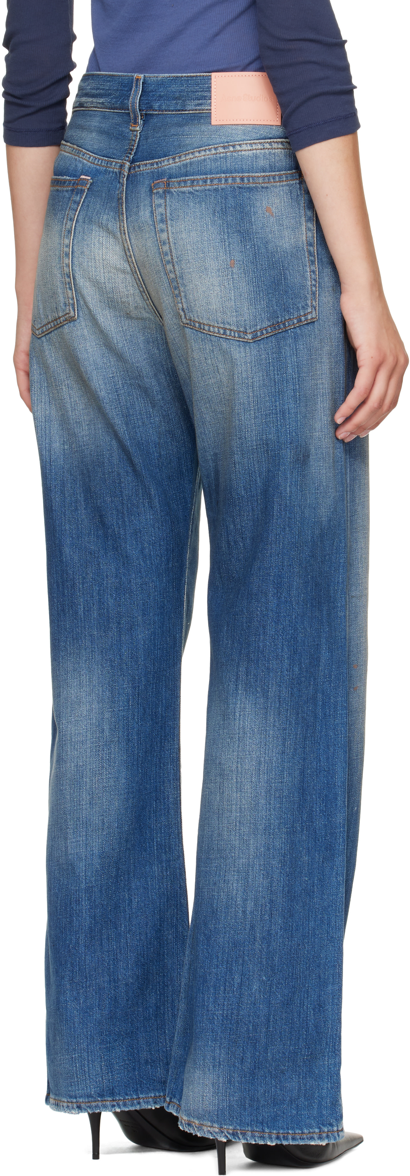 Acne Studios - Jean 2021F bleu à coupe classique