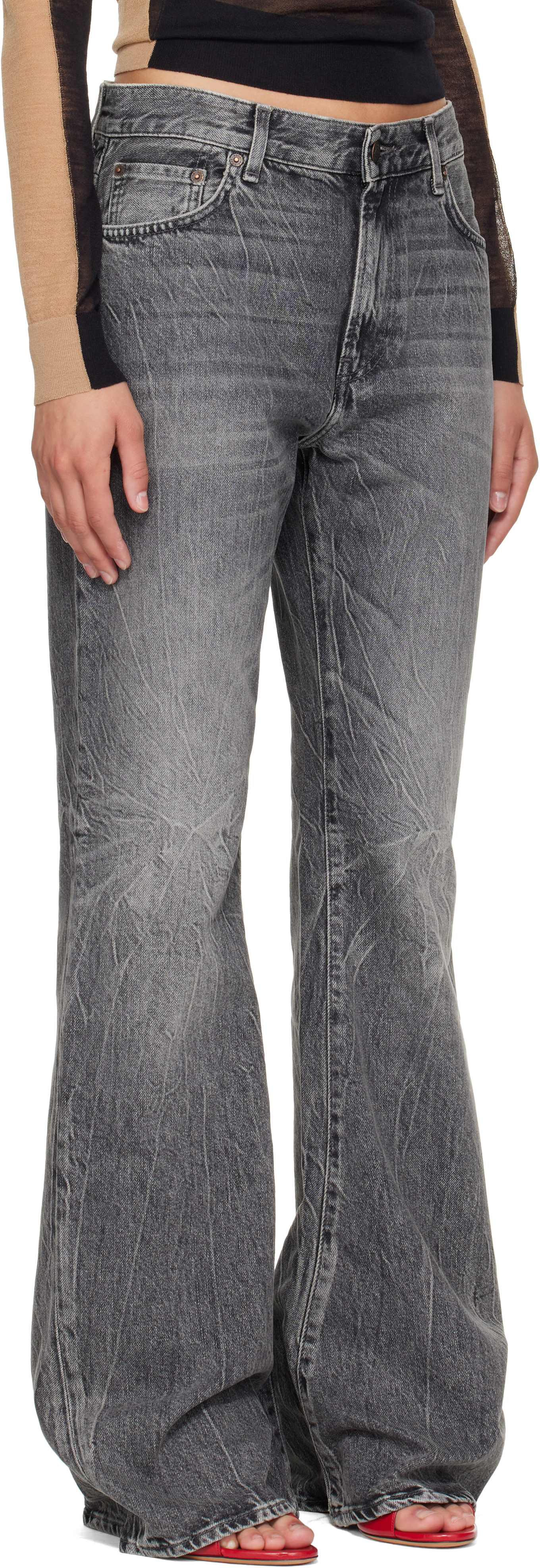 Acne Studios - Gray 2025F Fitted Jeans