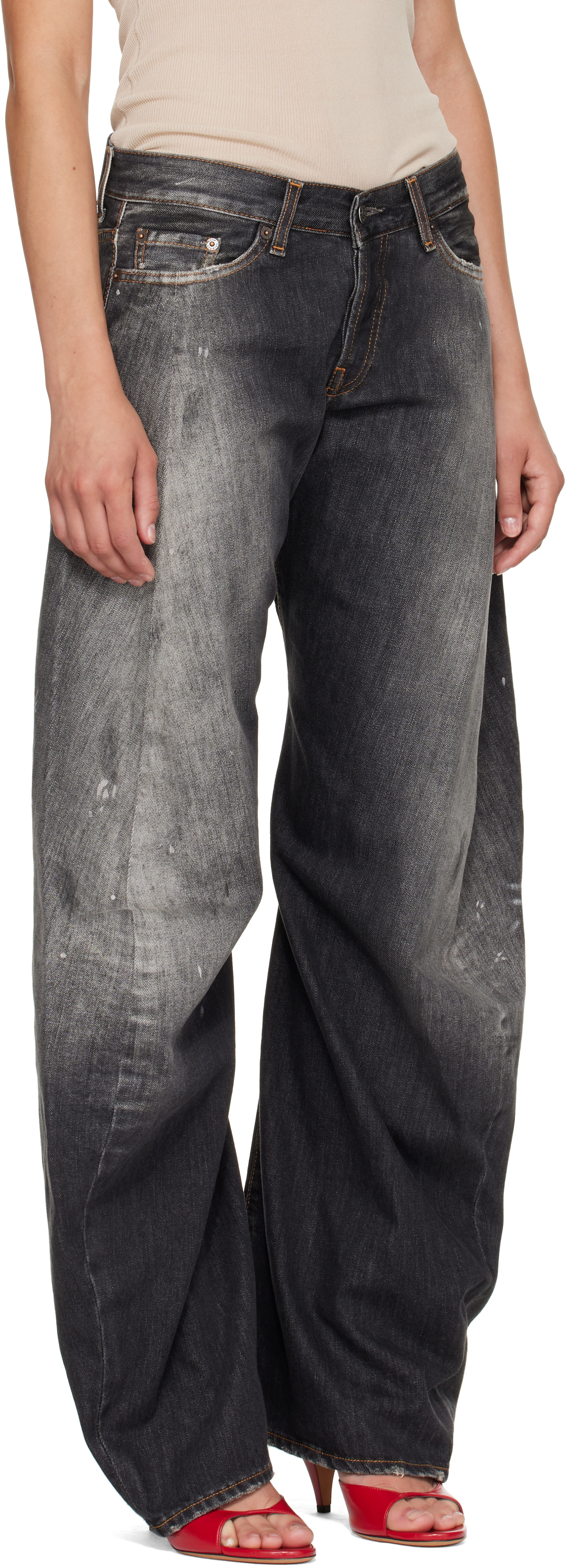 Acne Studios - Jean décontracté 2006F noir