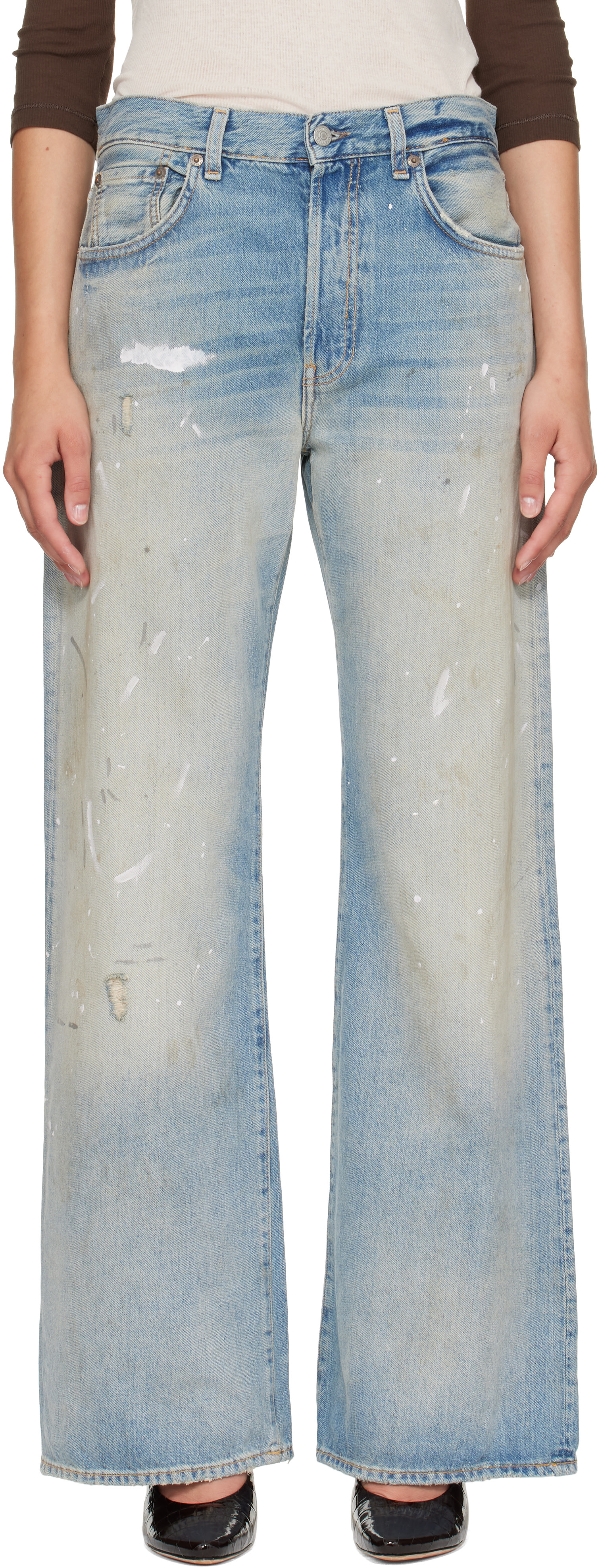 Acne Studios - Jean 2021F bleu à coupe classique