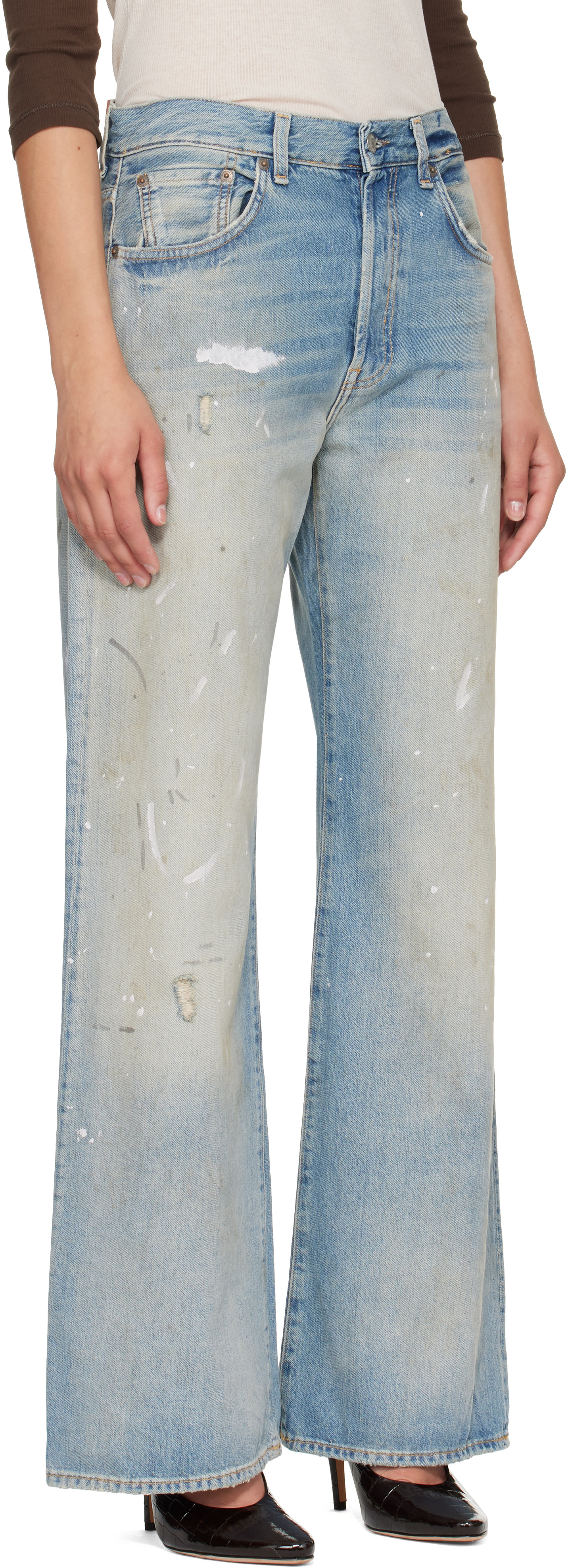 Acne Studios - Jean 2021F bleu à coupe classique