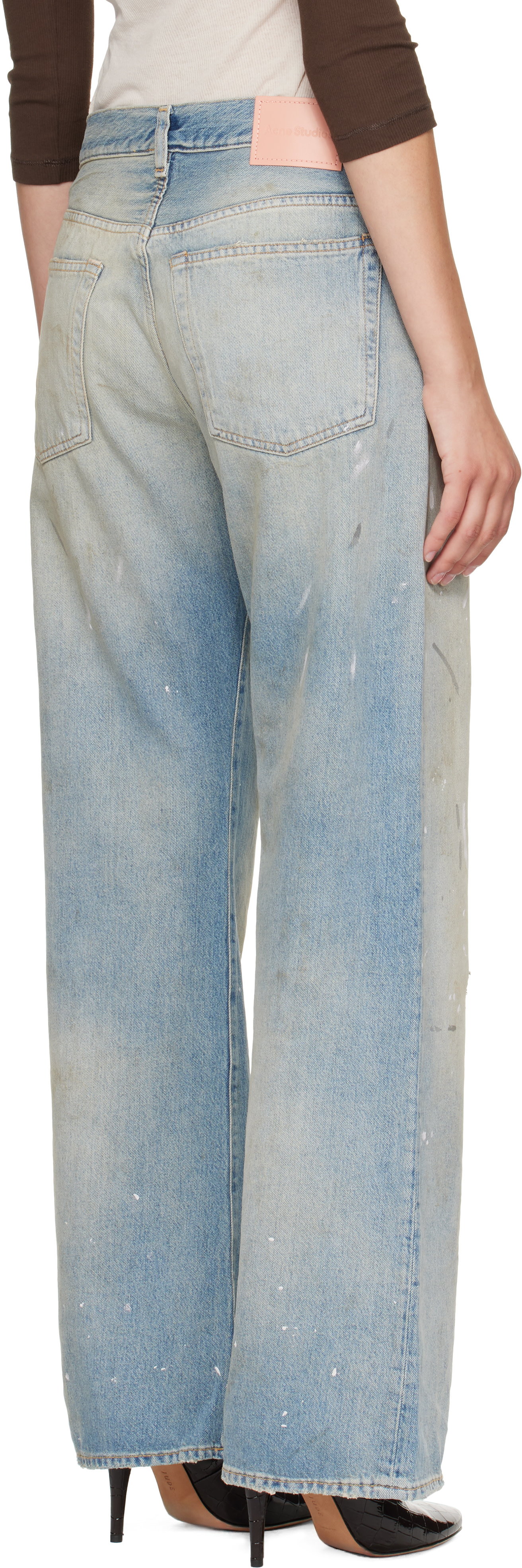 Acne Studios - Jean 2021F bleu à coupe classique
