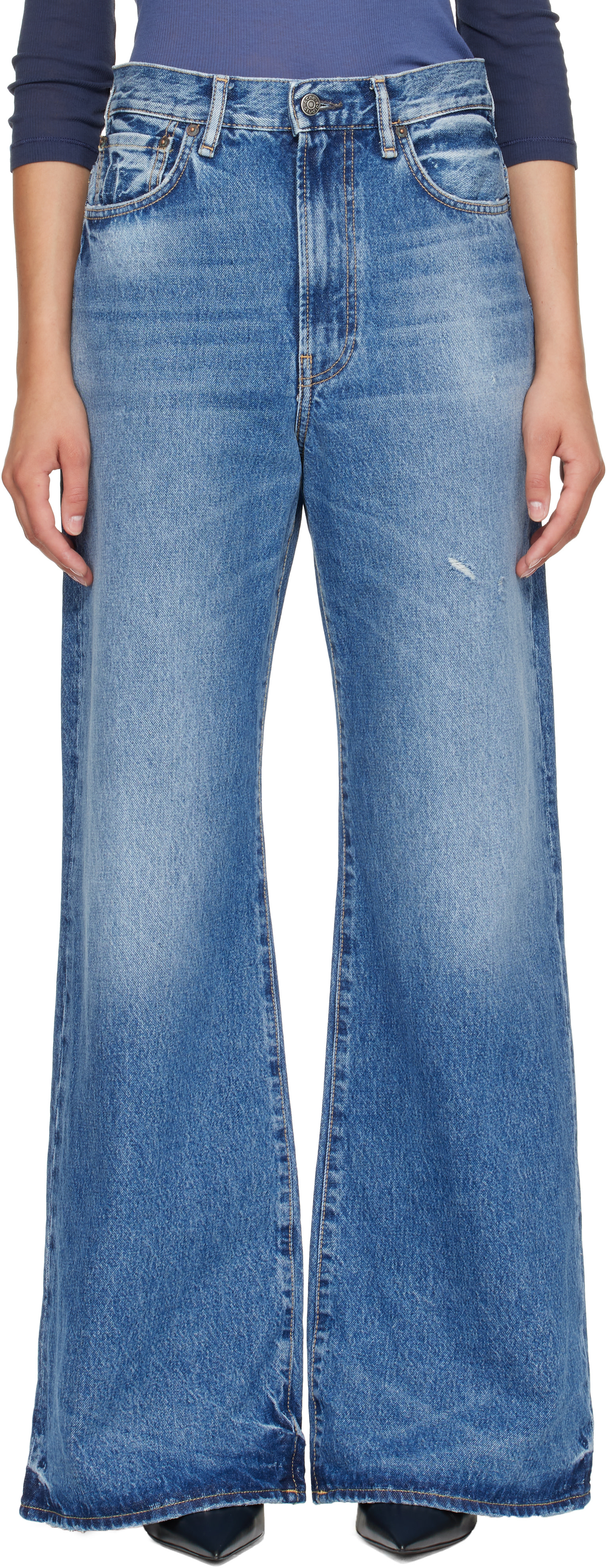 Acne Studios - Jean 2022F bleu à coupe classique