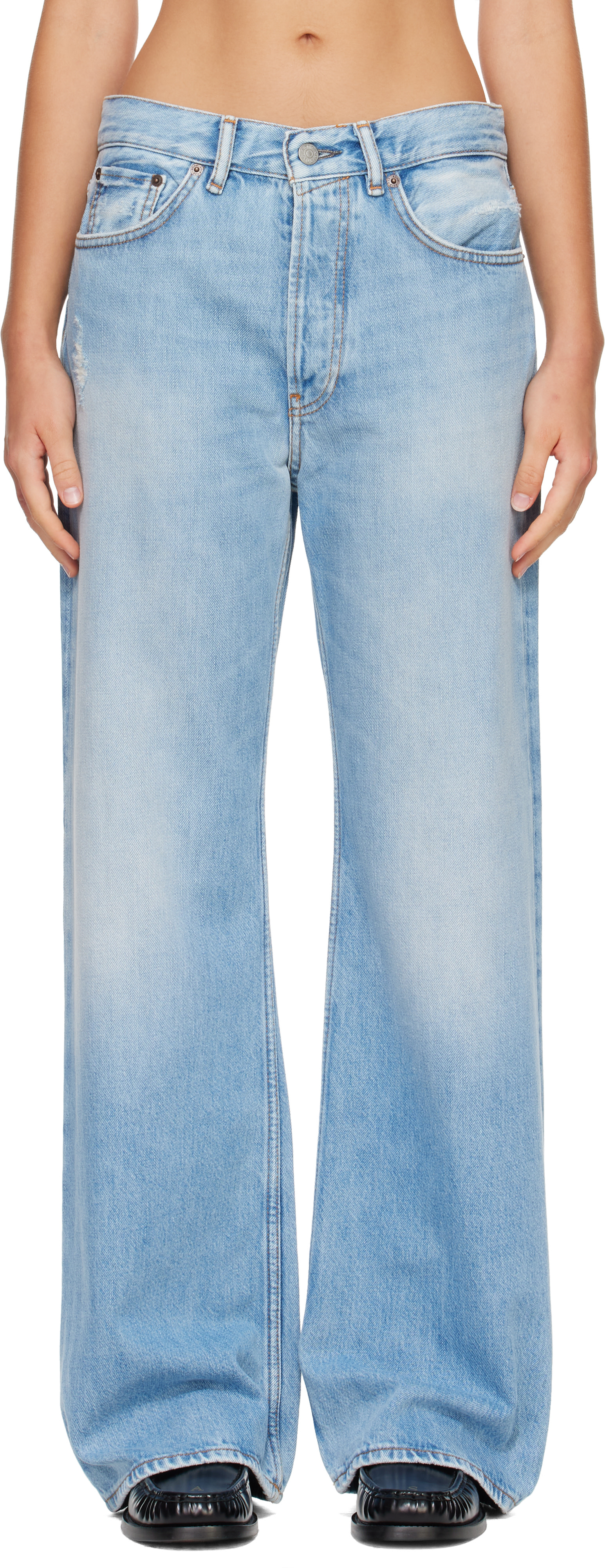 Acne Studios - Jean 2021F bleu à coupe classique