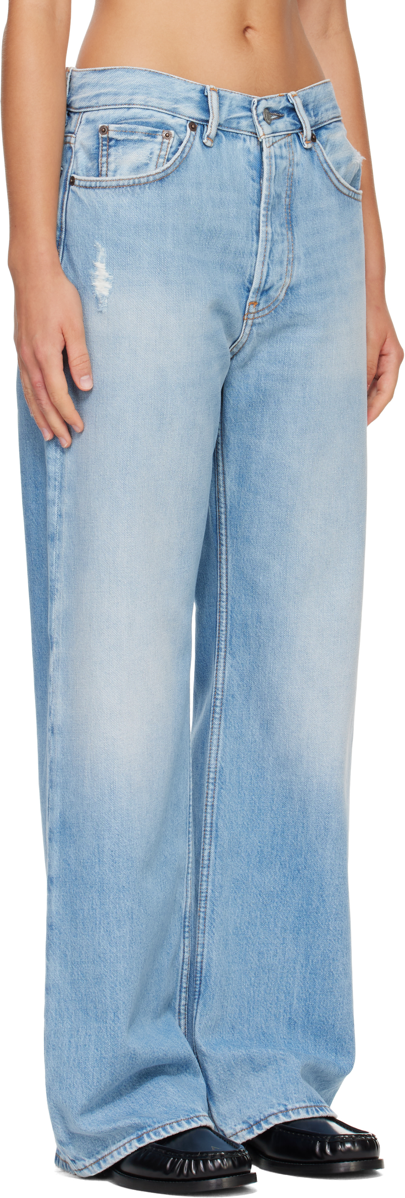 Acne Studios - Jean 2021F bleu à coupe classique