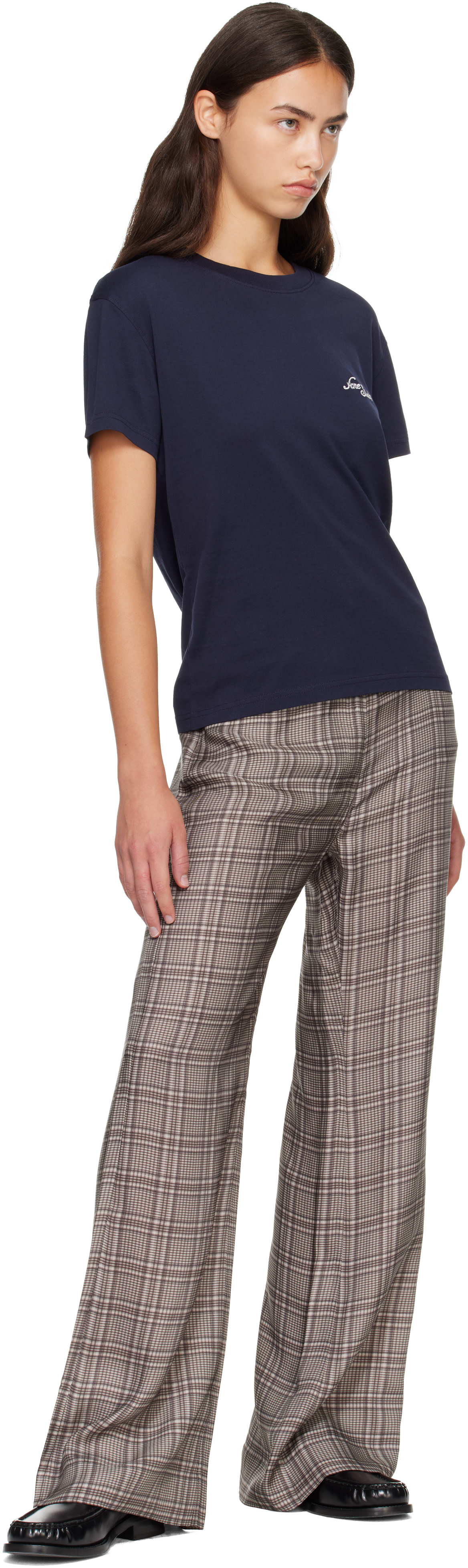 Acne Studios - Gray Printed Check Trousers