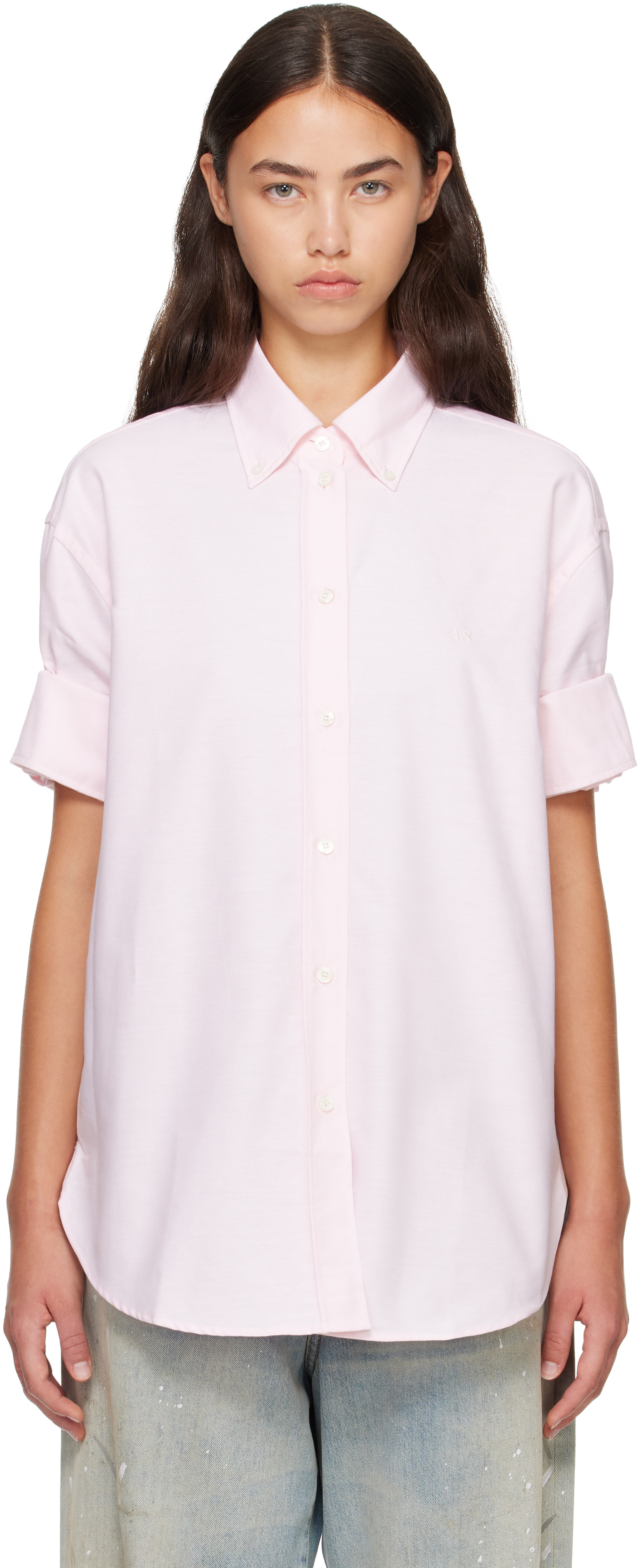 Acne Studios - Chemise rose en coton