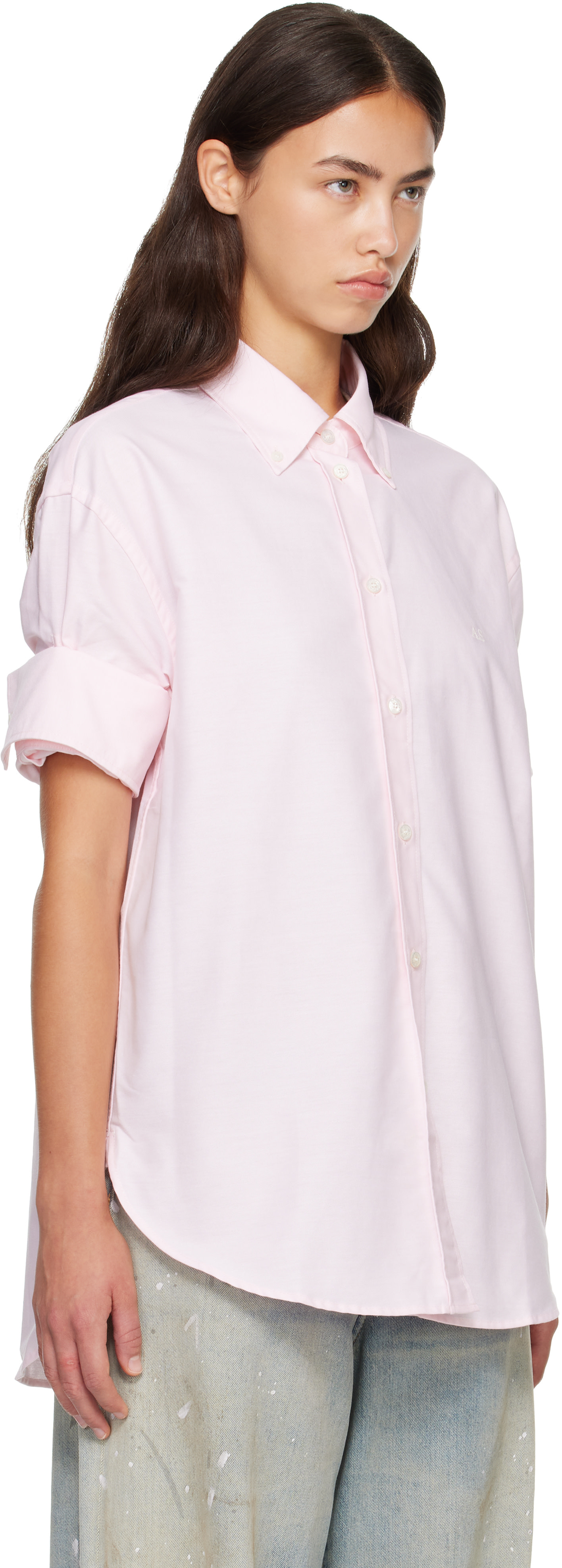 Acne Studios - Chemise rose en coton