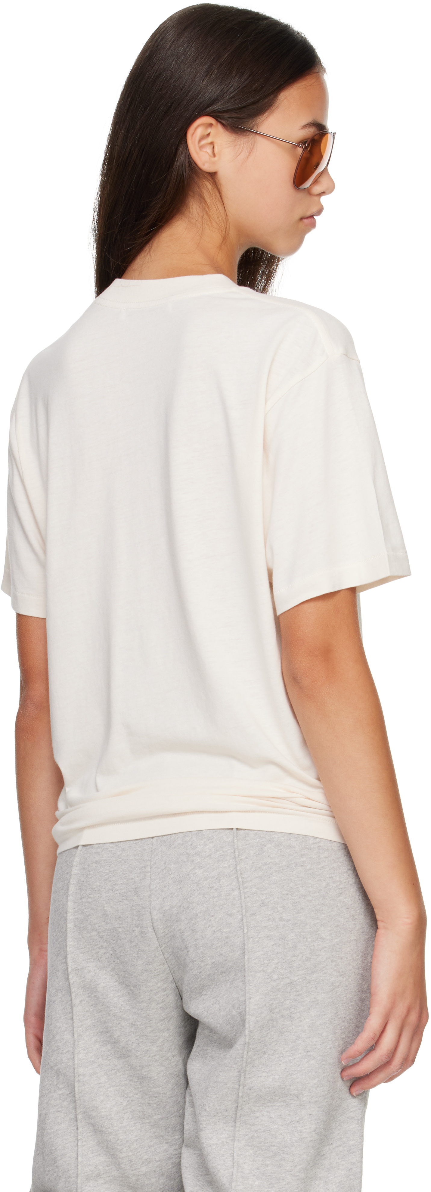 Acne Studios - T-shirt graphique beige