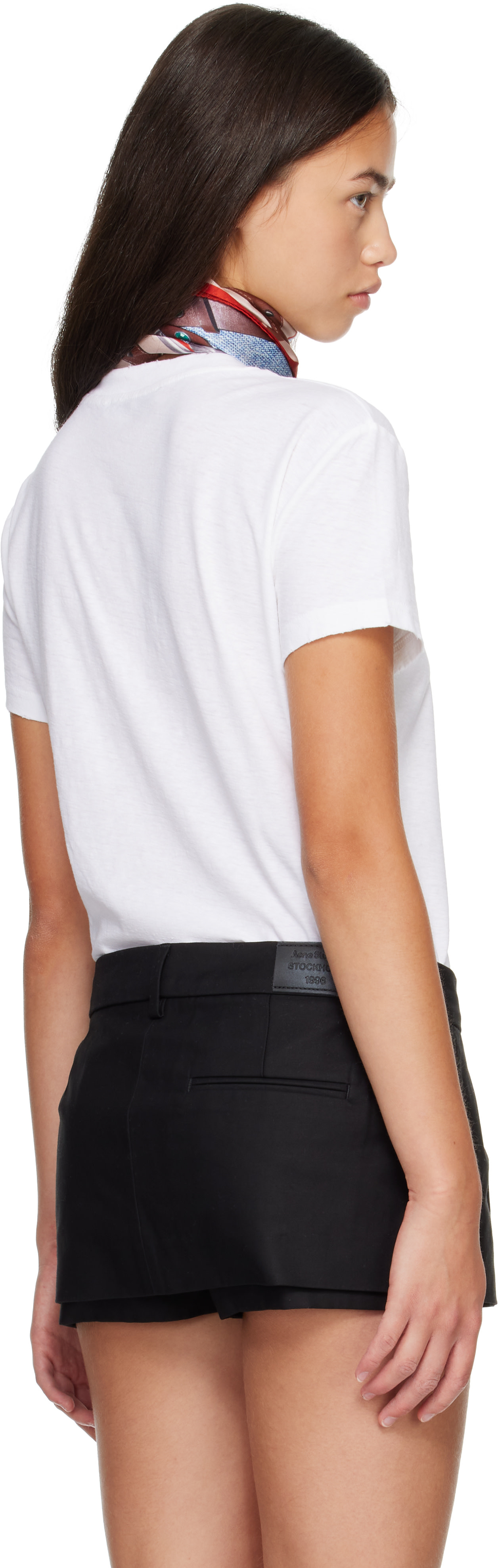 Acne Studios - T-shirt blanc à logo