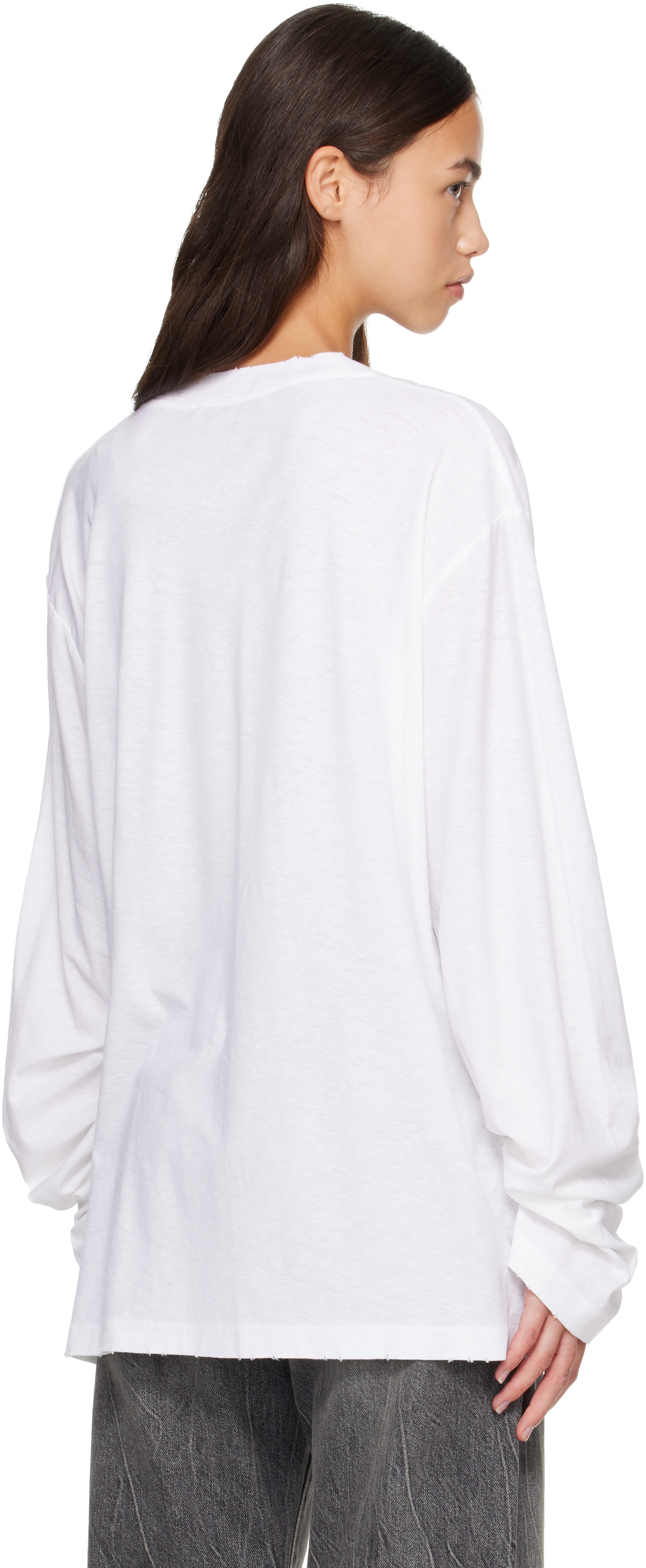 Acne Studios - T-shirt '1996' blanc à logo