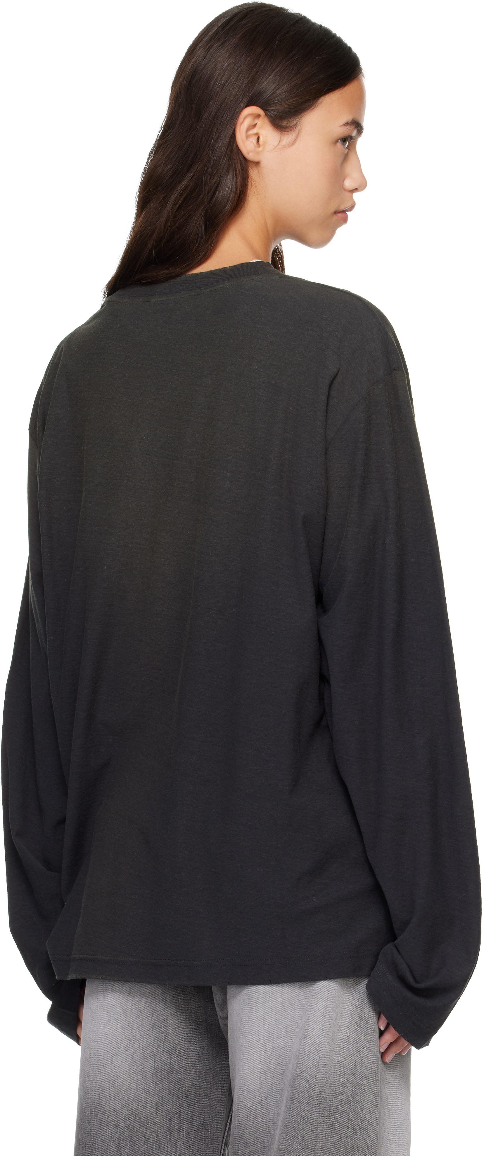 Acne Studios - ブラック Sprayed '1996' Logo Tシャツ