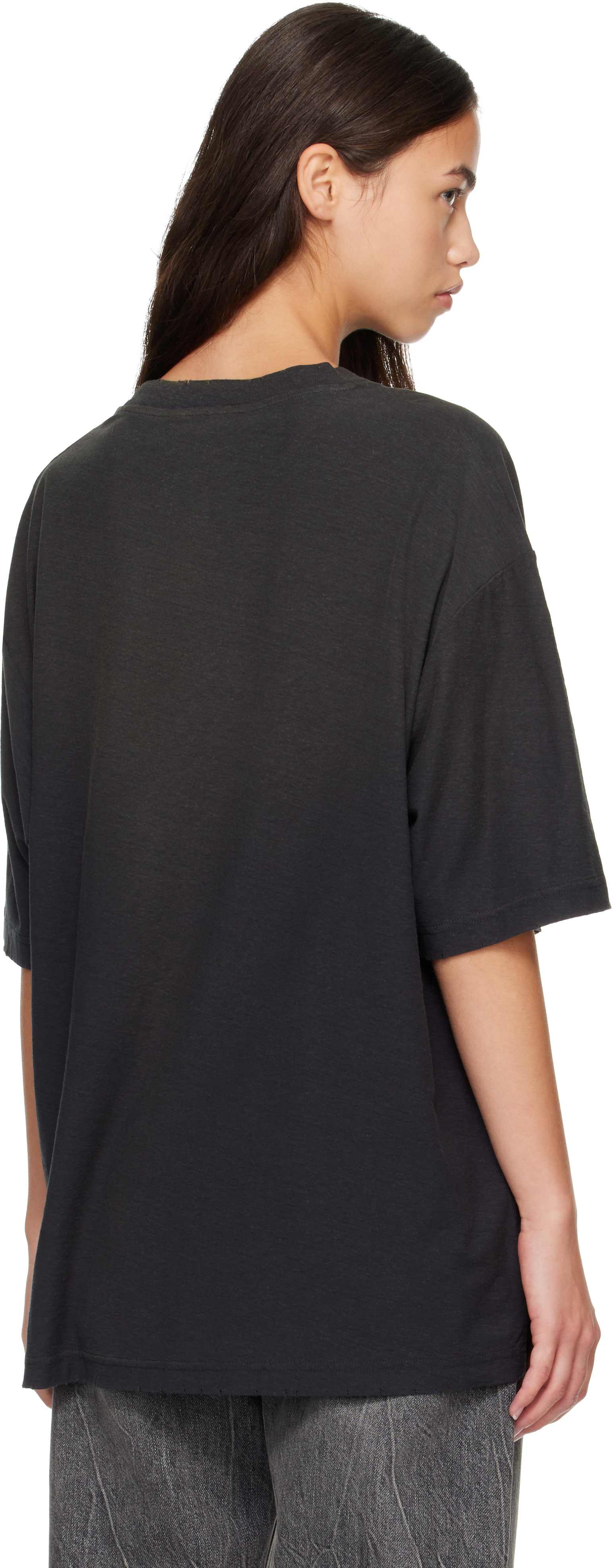 Acne Studios - Black Sprayed Logo T-shirt