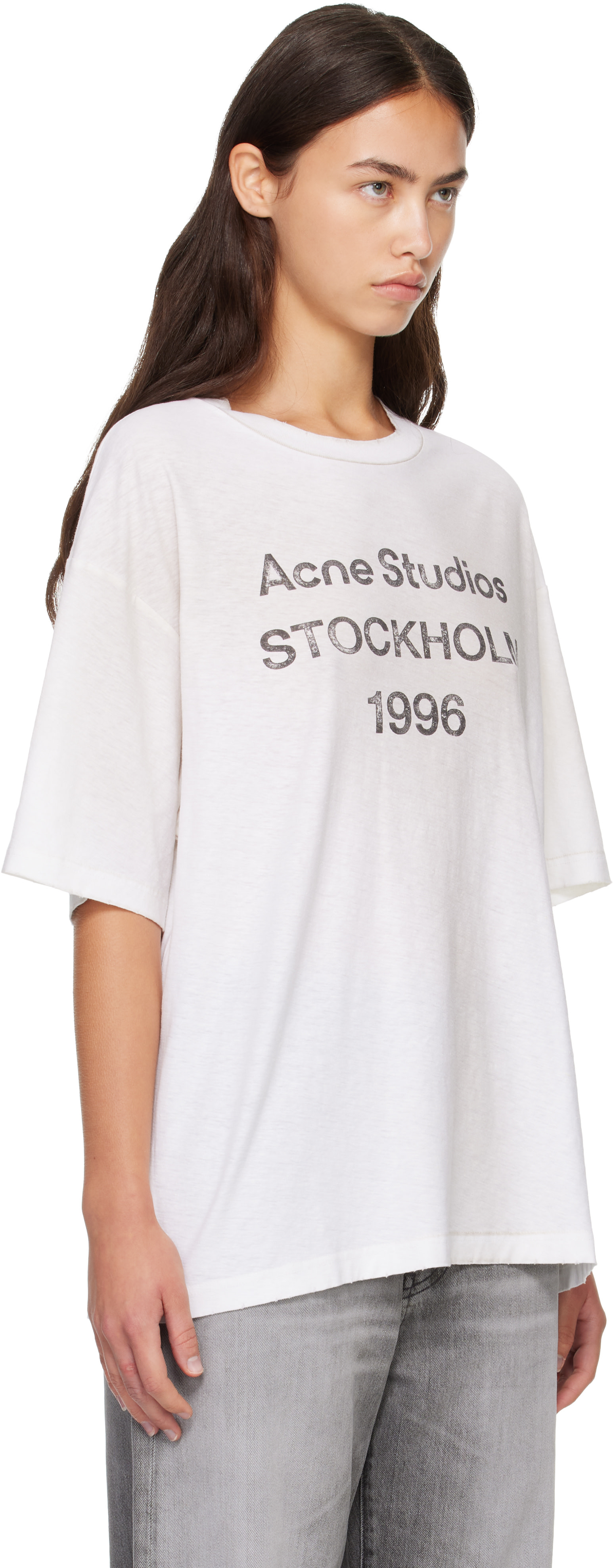 Acne Studios - White Sprayed Logo T-shirt