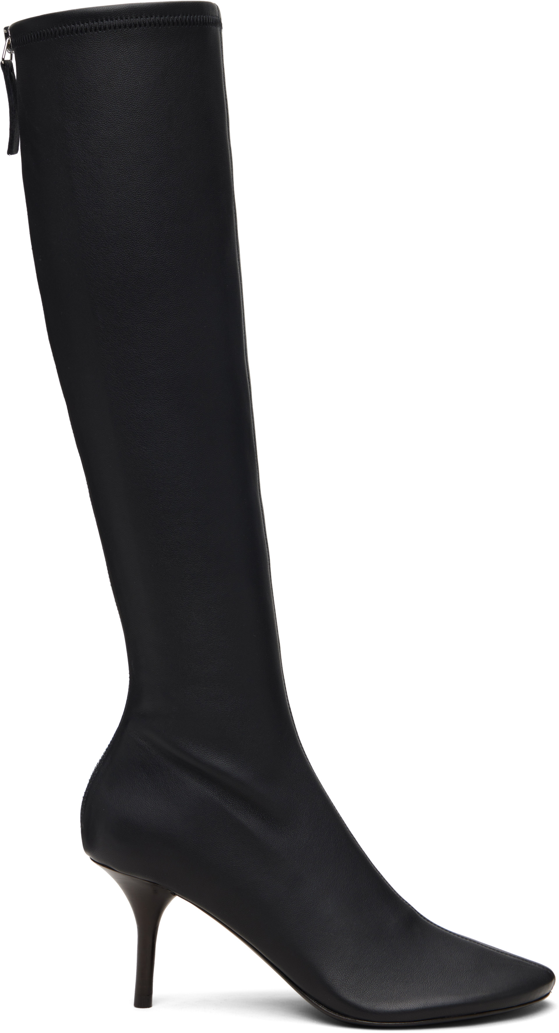 Acne Studios - Bottes hautes noires en cuir