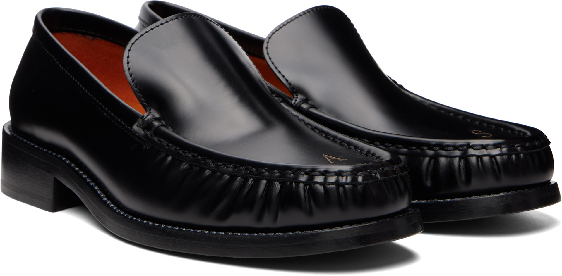 Acne Studios - Flâneurs noirs en cuir