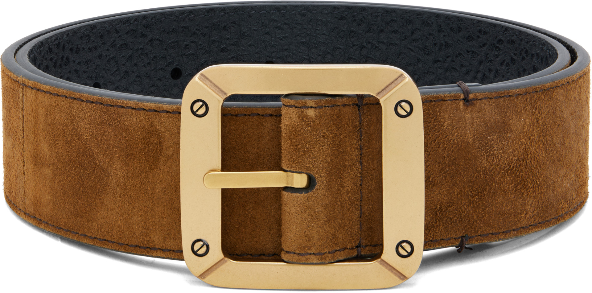 Acne Studios - Brown Reversible Leather Belt