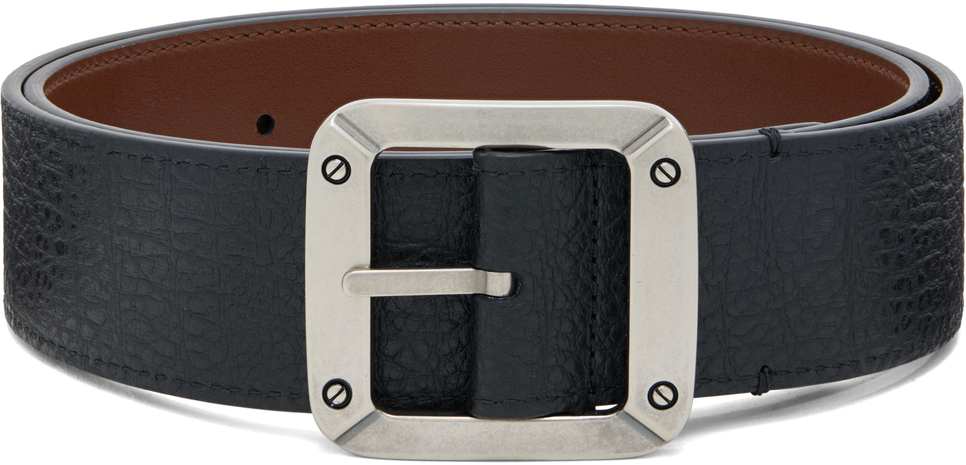 Acne Studios - Black Reversible Leather Belt
