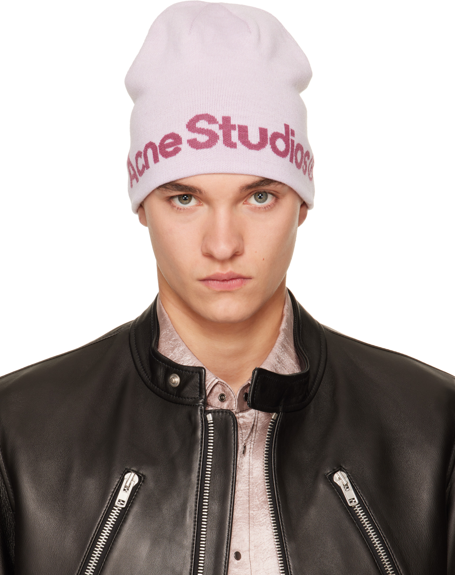Acne Studios - Pink Wool Knit Beanie