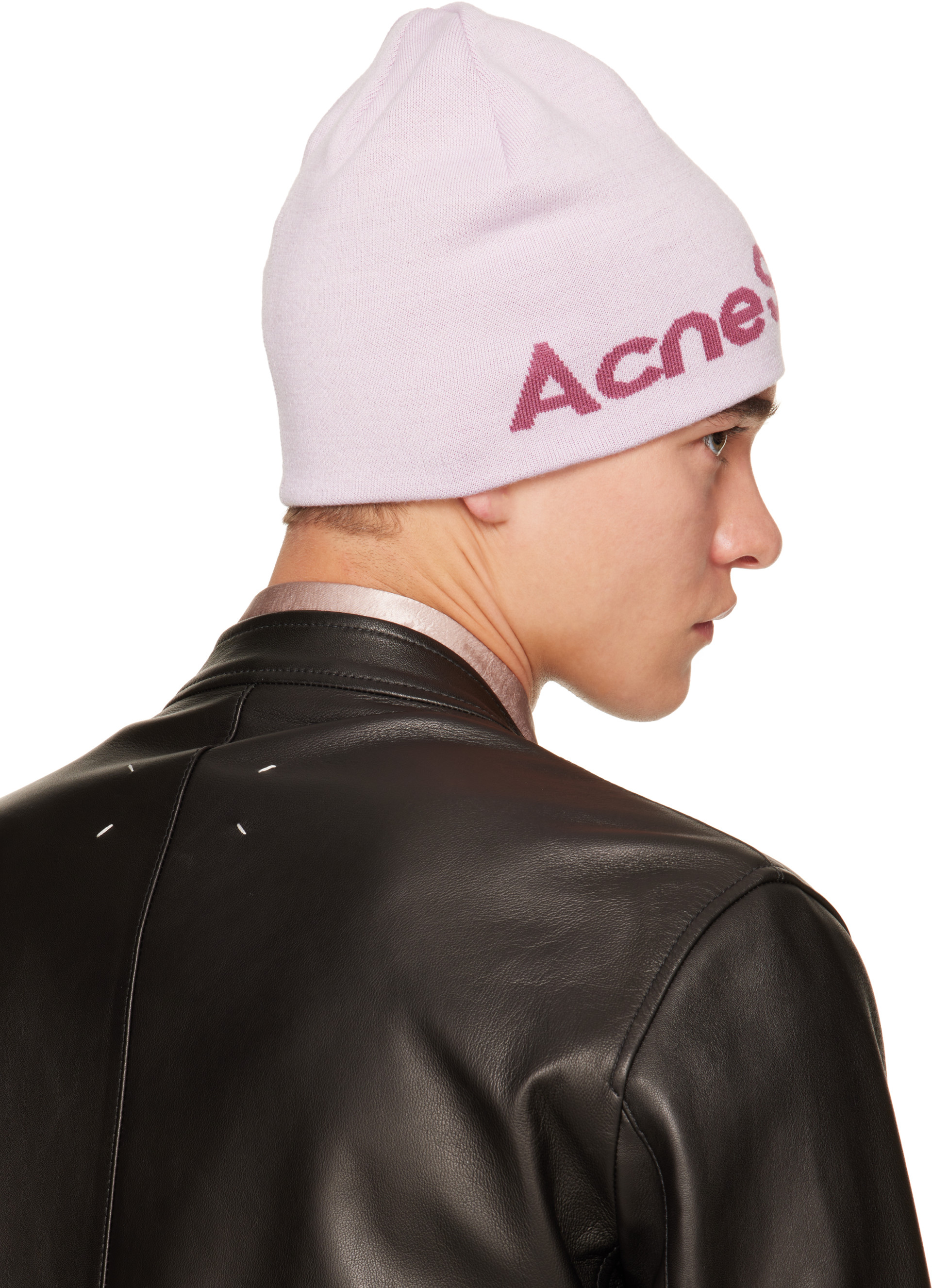 Acne Studios - Pink Wool Knit Beanie