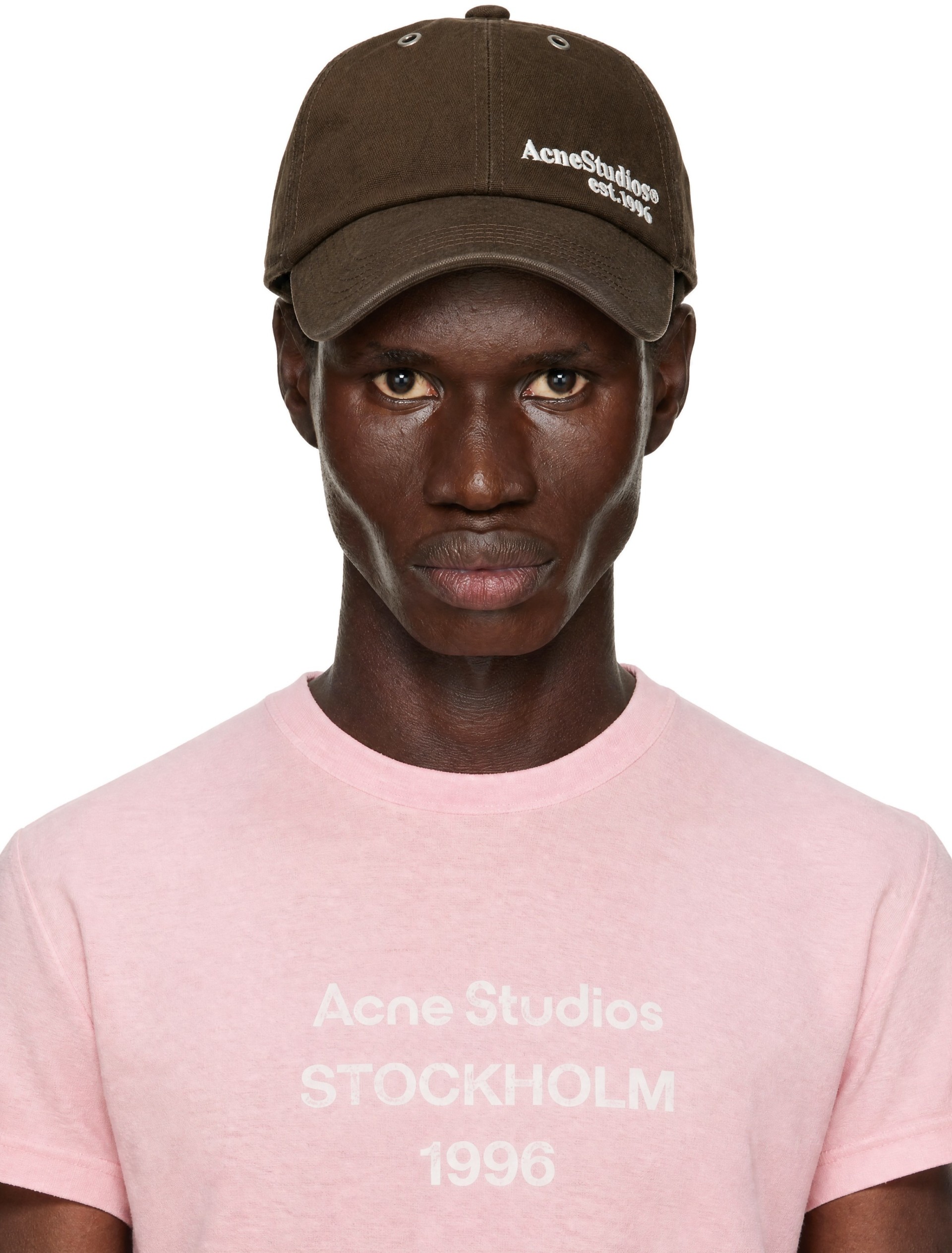 Acne Studios - Brown Waxed Logo Cap