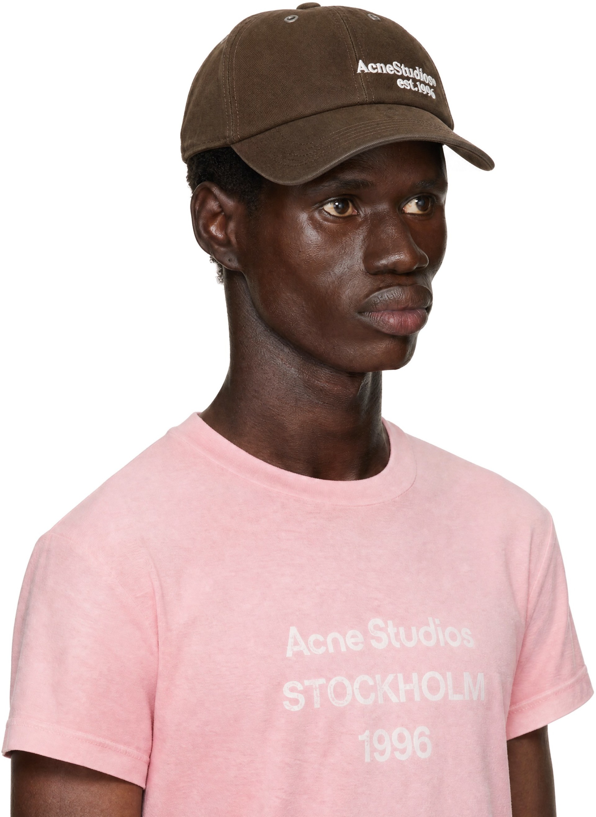 Acne Studios - Brown Waxed Logo Cap