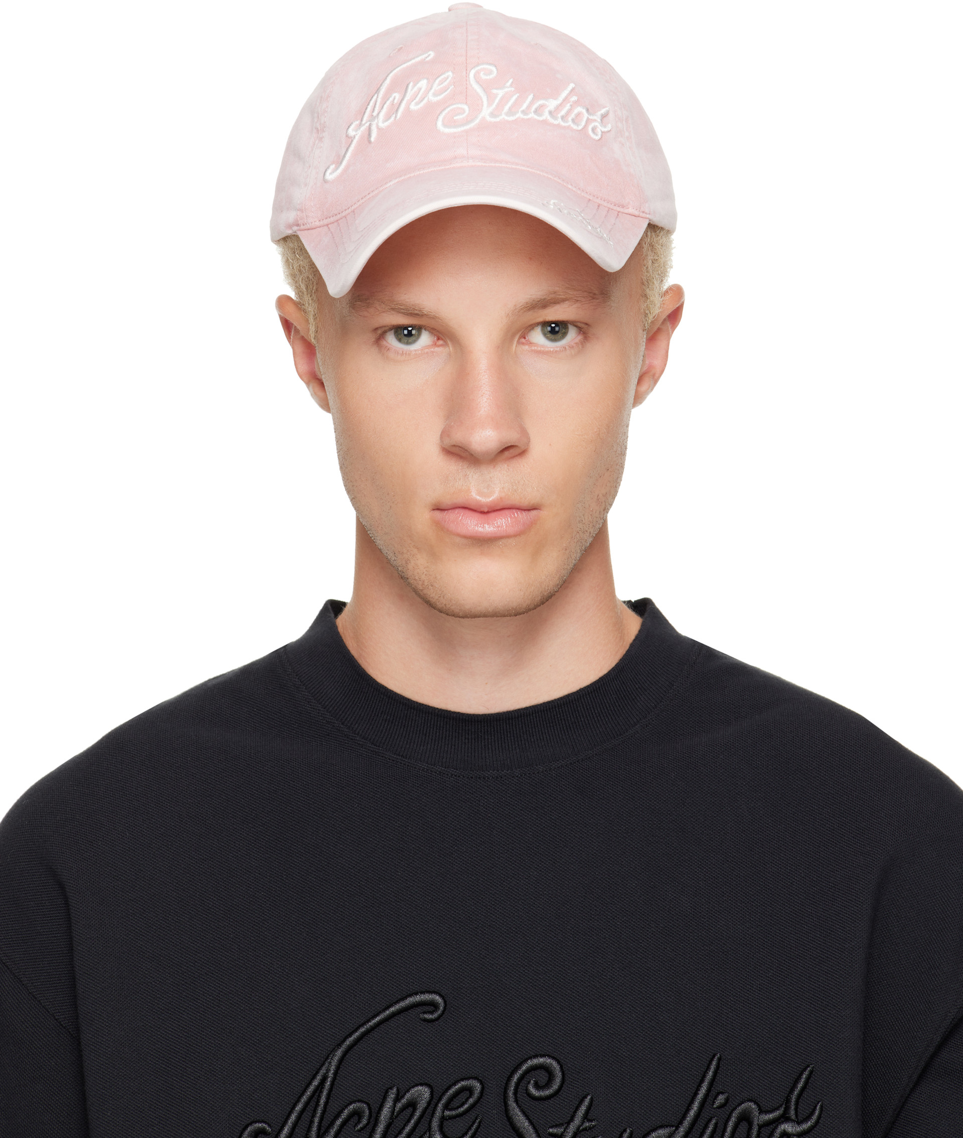 Acne Studios - Pink Embroidered Logo Cap