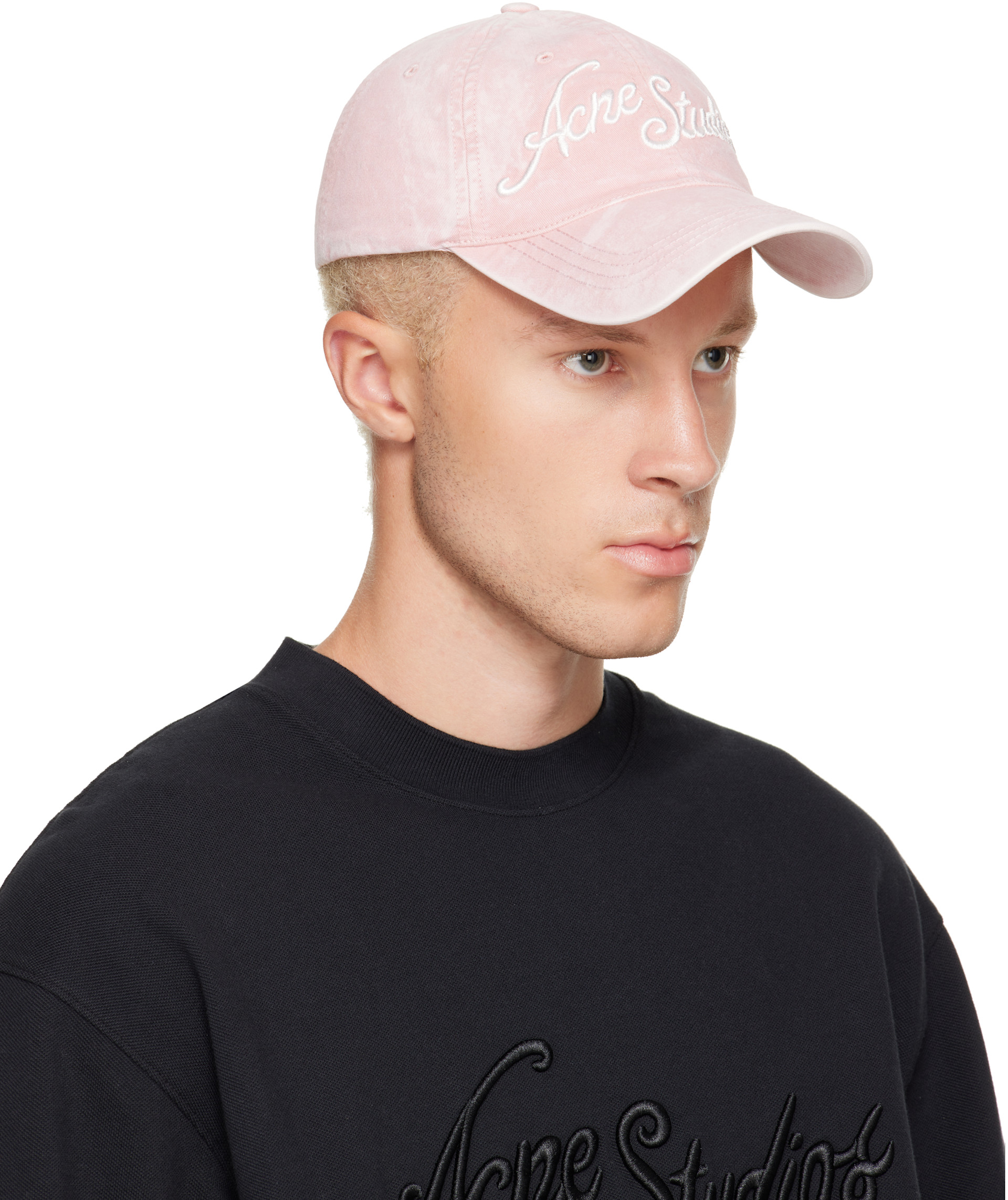 Acne Studios - Pink Embroidered Logo Cap
