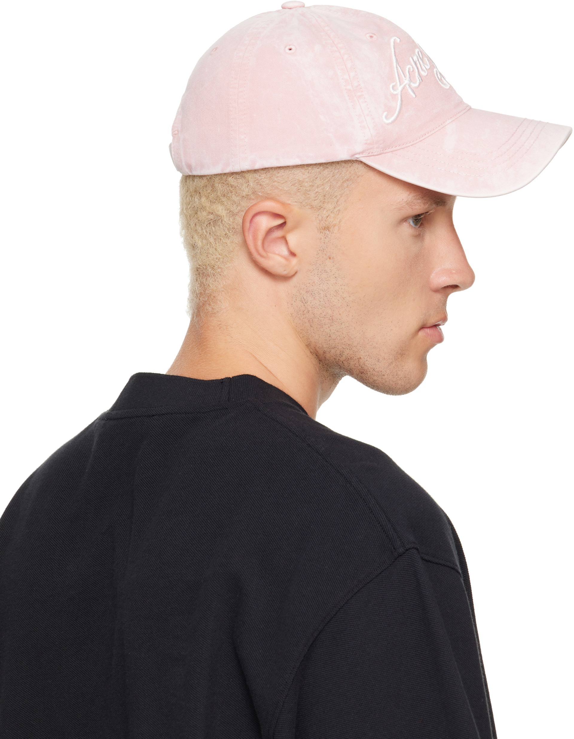 Acne Studios - Pink Embroidered Logo Cap