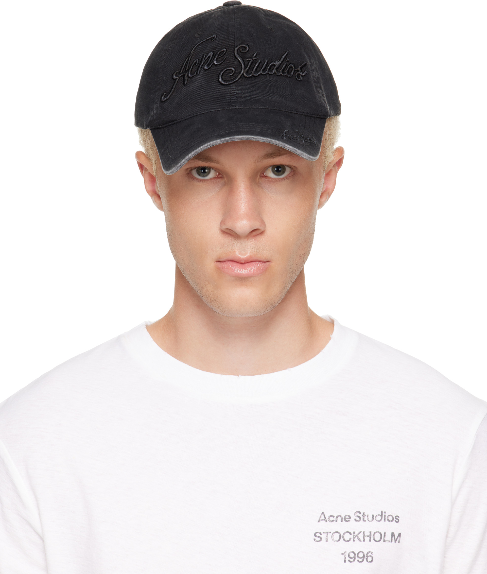 Acne Studios - Black Embroidered Logo Cap