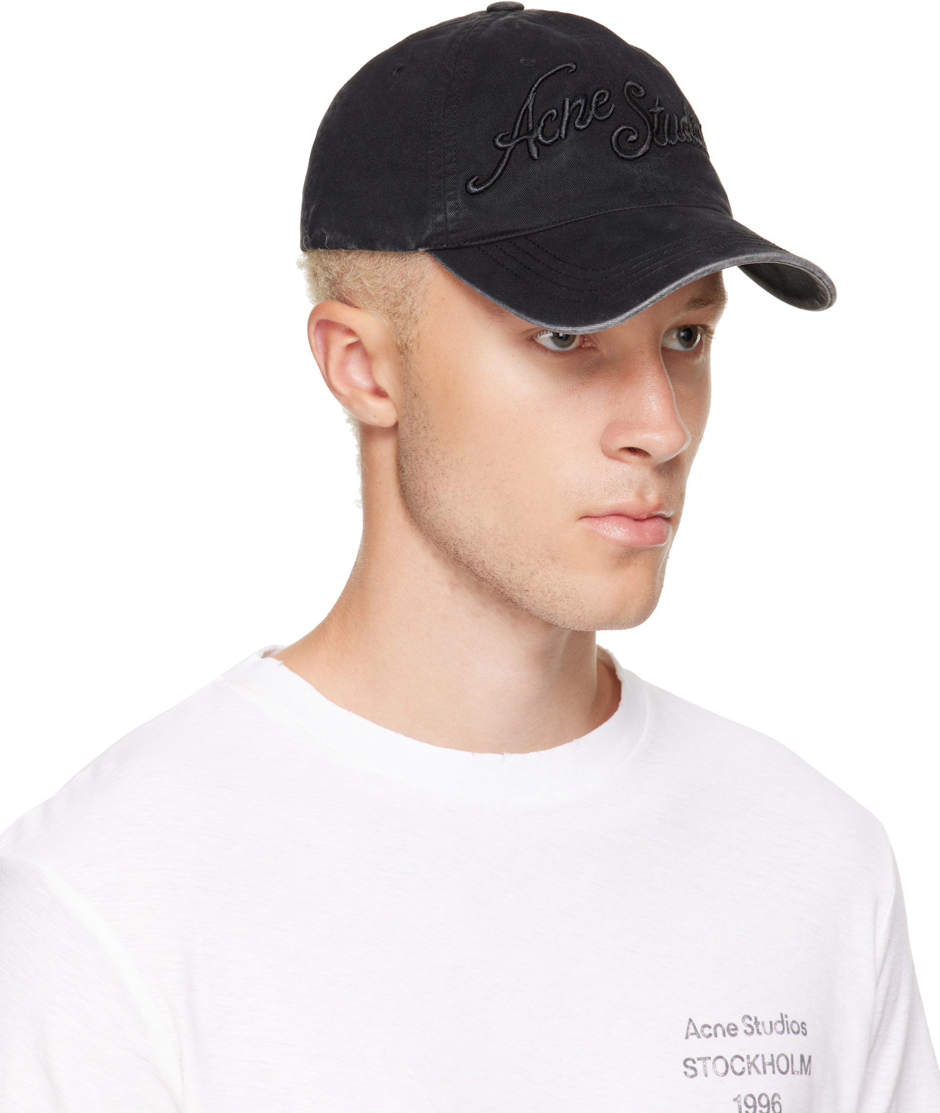 Acne Studios - Black Embroidered Logo Cap