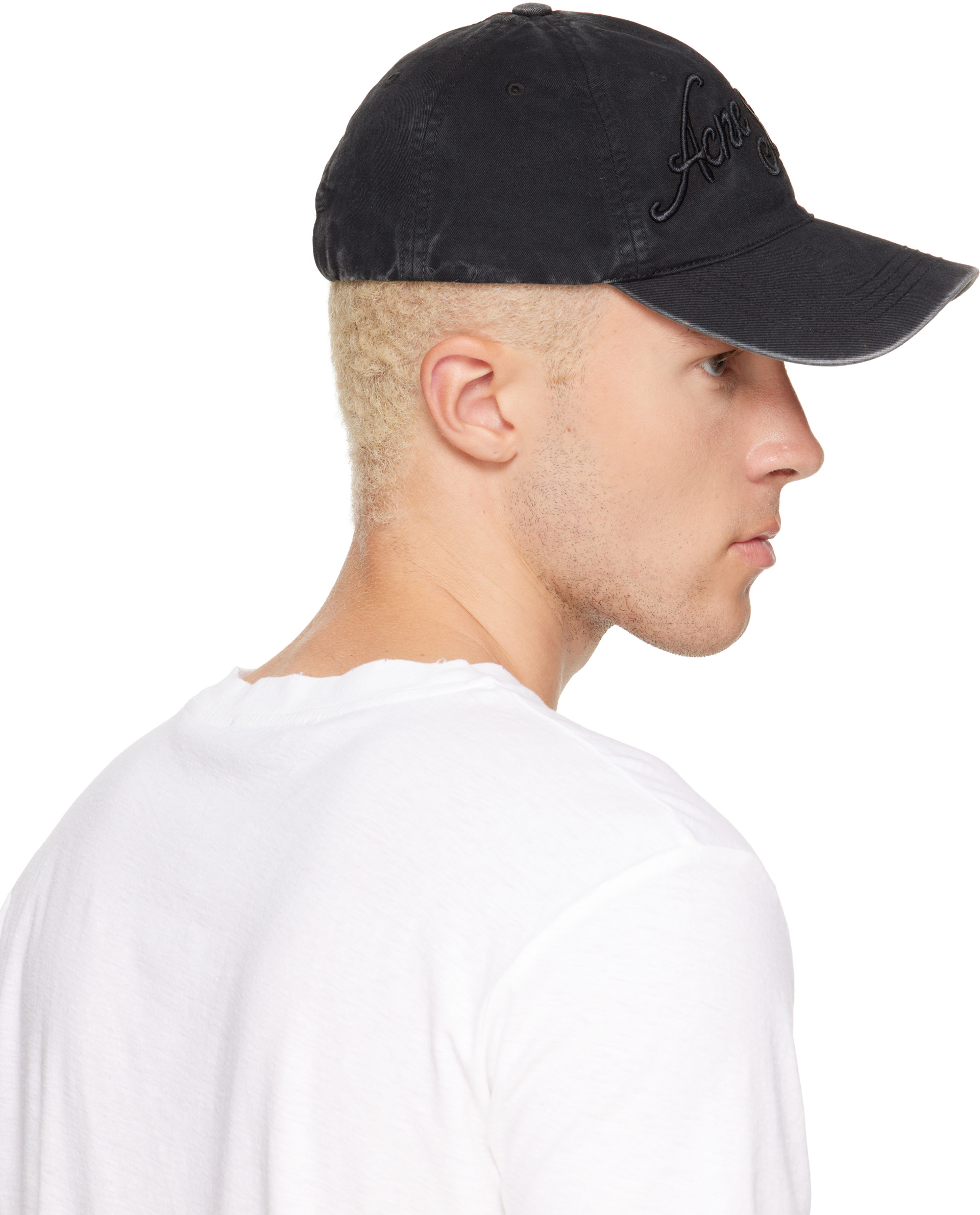 Acne Studios - Black Embroidered Logo Cap