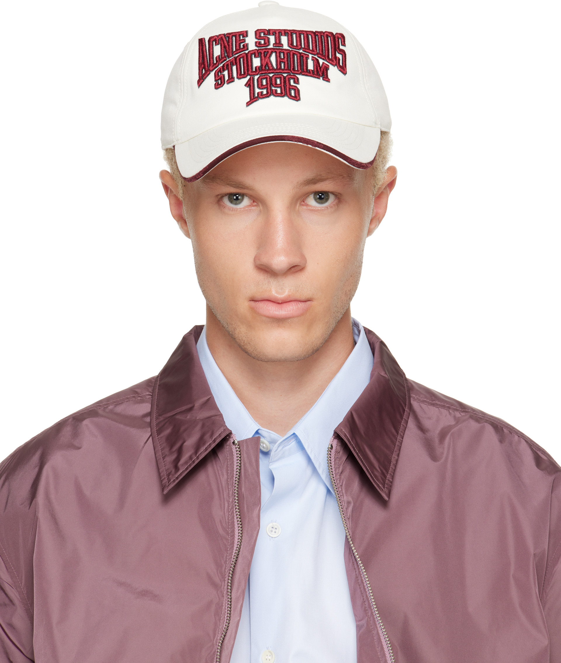 Acne Studios - Off-White Embroidered Logo Cap