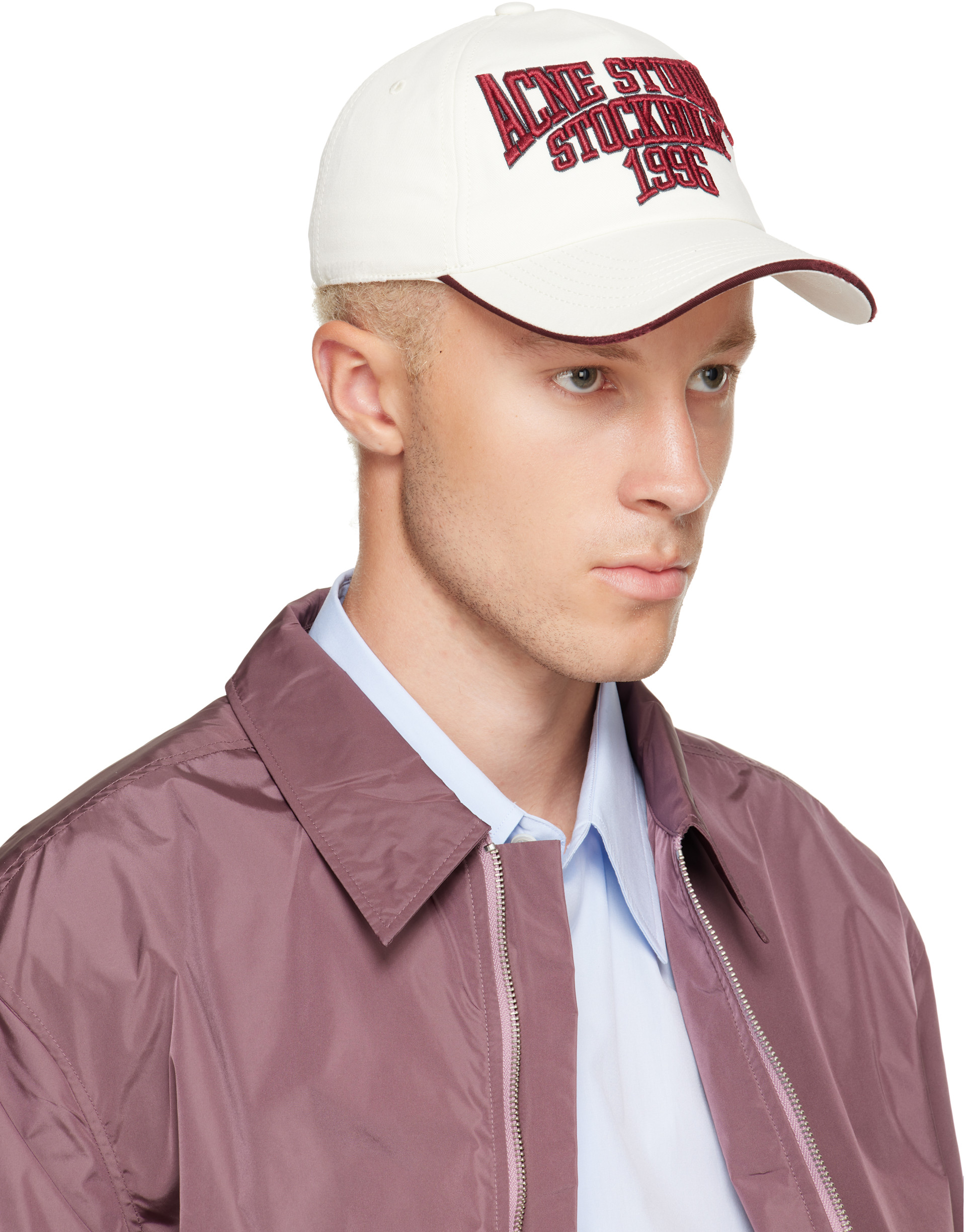 Acne Studios - Off-White Embroidered Logo Cap