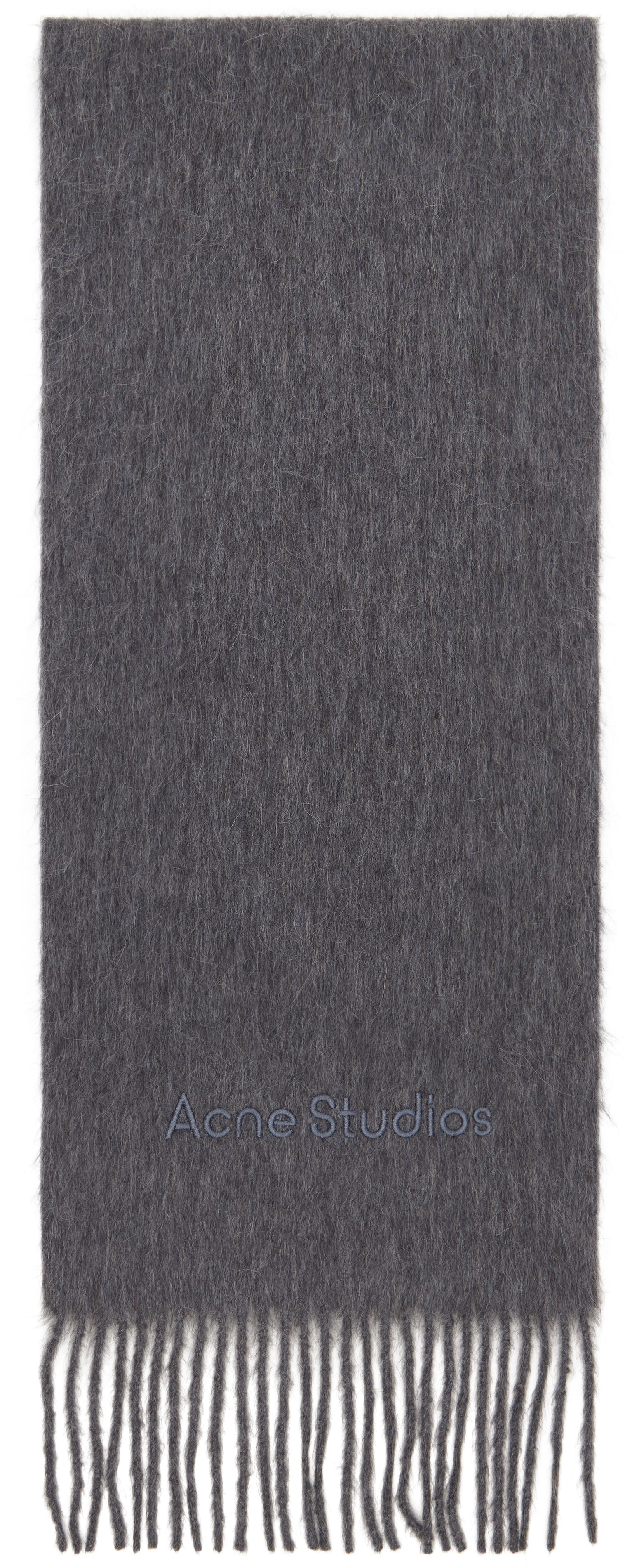 Acne Studios - Gray Wool Logo Scarf