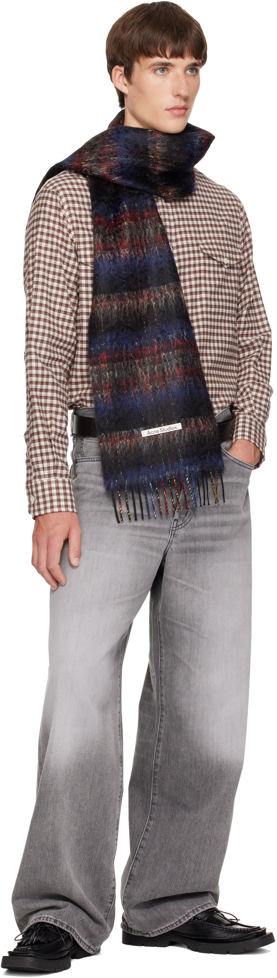 Acne Studios - Multicolor Fringed Mohair Scarf