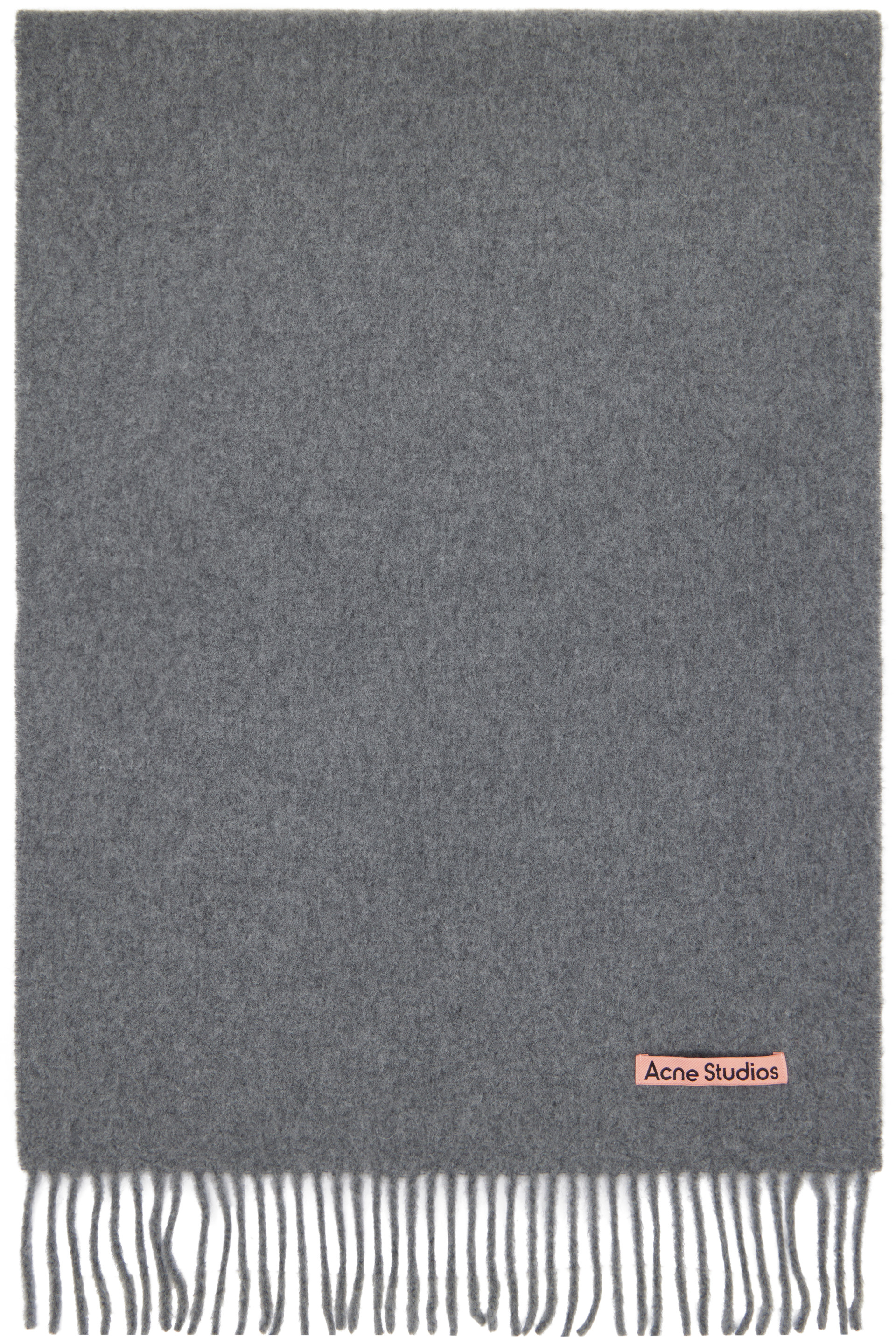 Acne Studios - Gray Fringed Wool Scarf