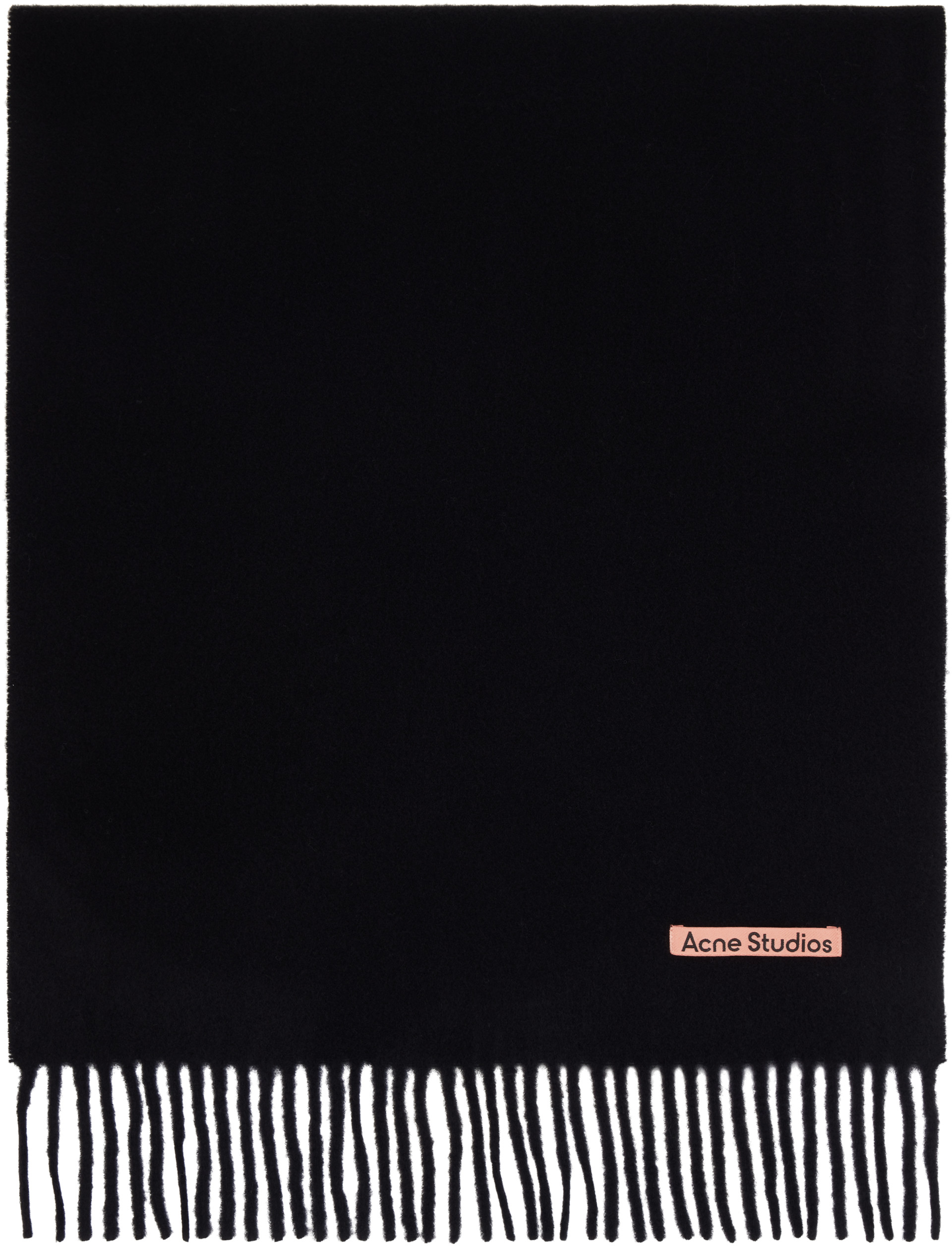 Acne Studios - Black Fringed Wool Scarf