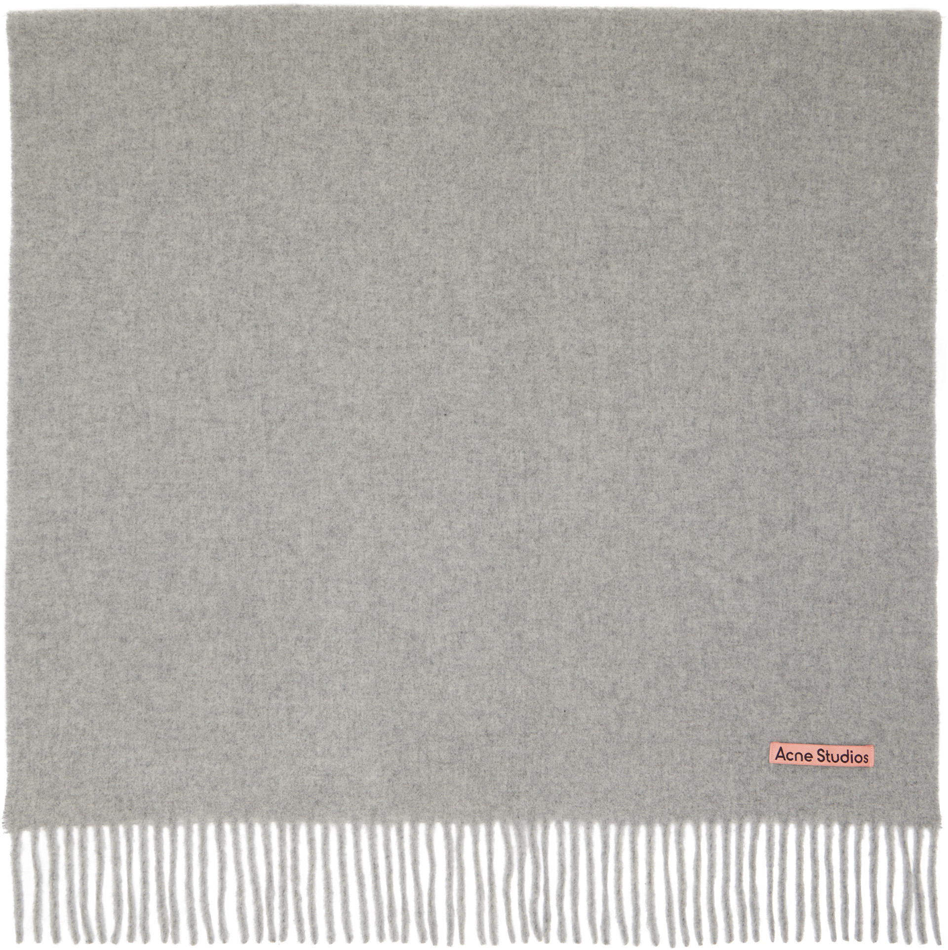 Acne Studios - Gray Fringed Wool Scarf