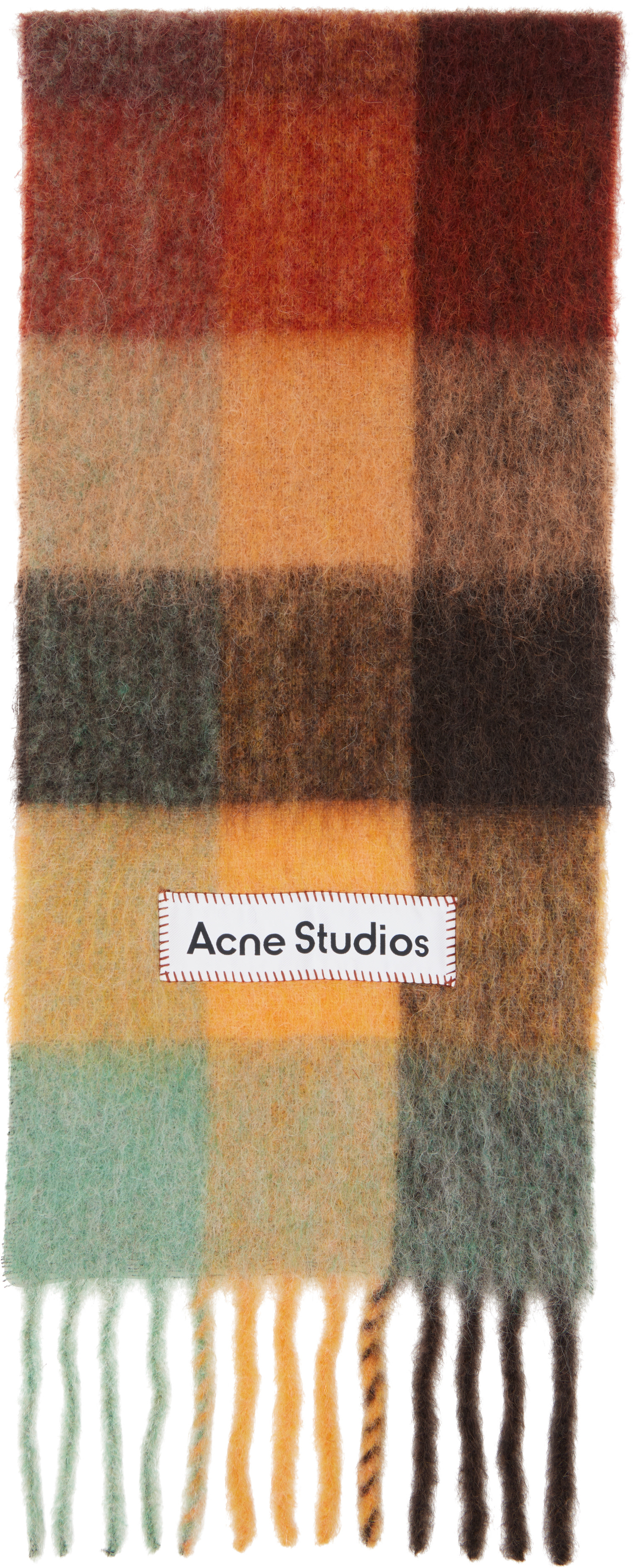 Acne Studios - Multicolor Mohair Checked Scarf