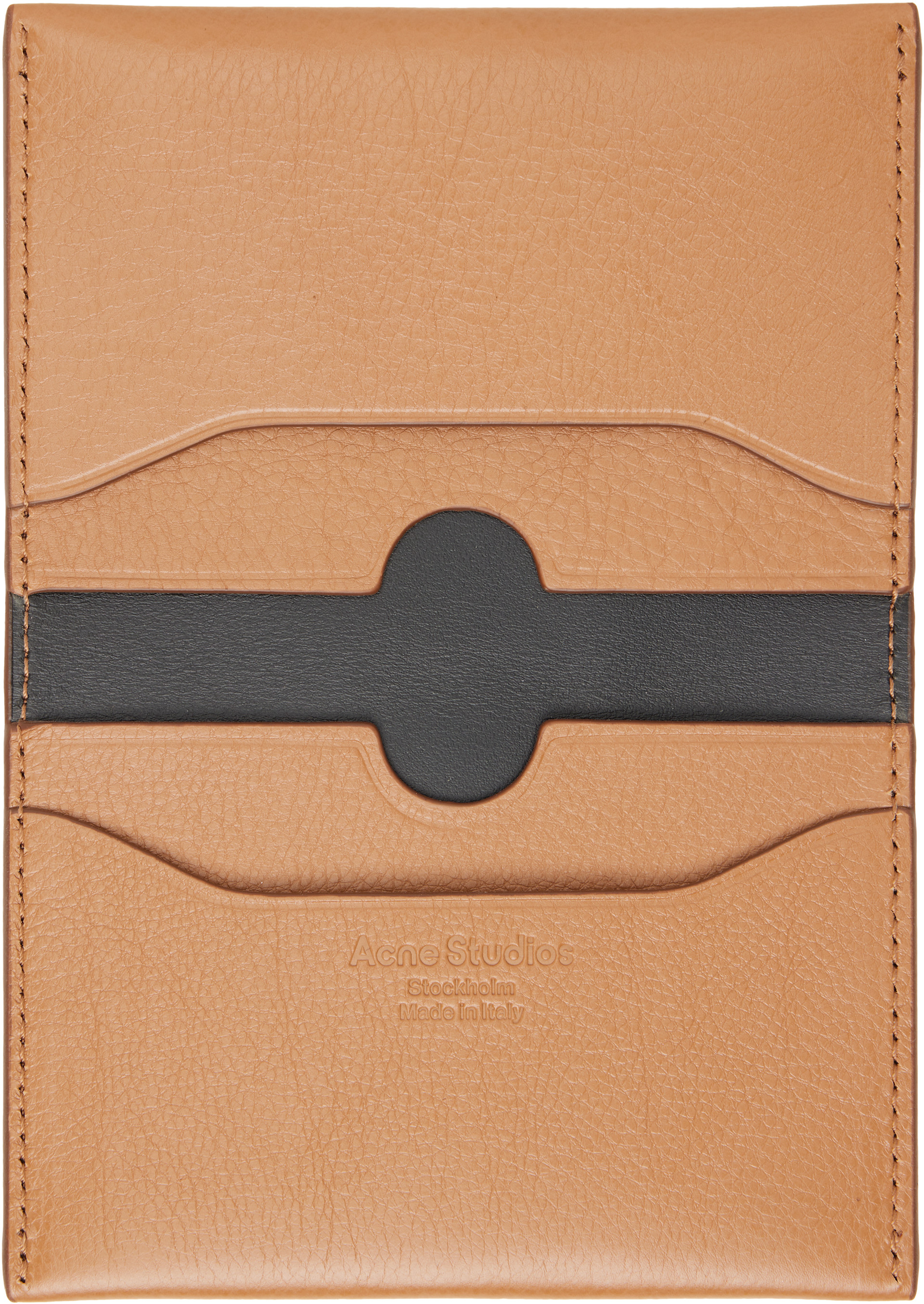 Acne Studios - Brown Folded Leather Wallet