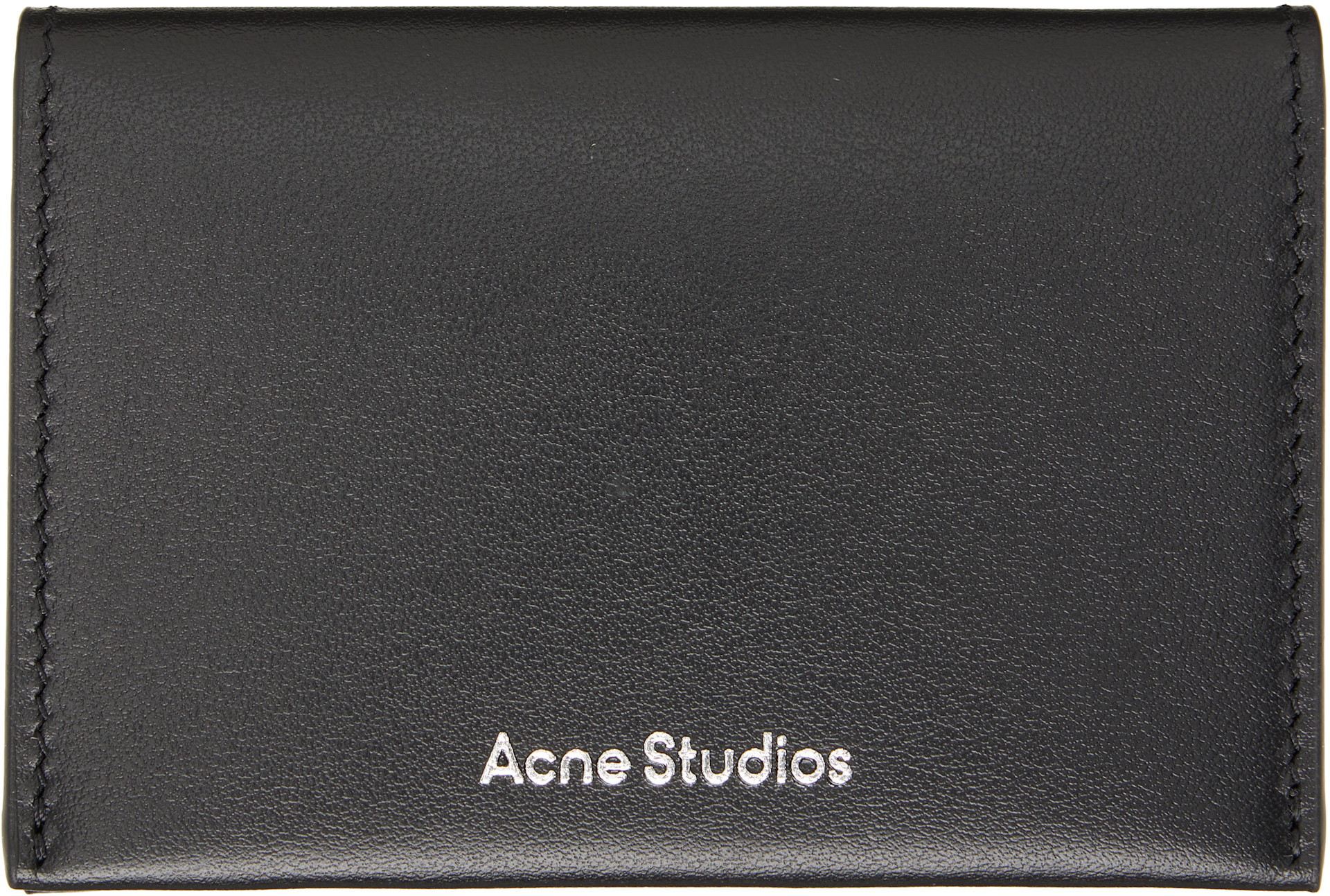 Acne Studios - Black Folded Leather Wallet