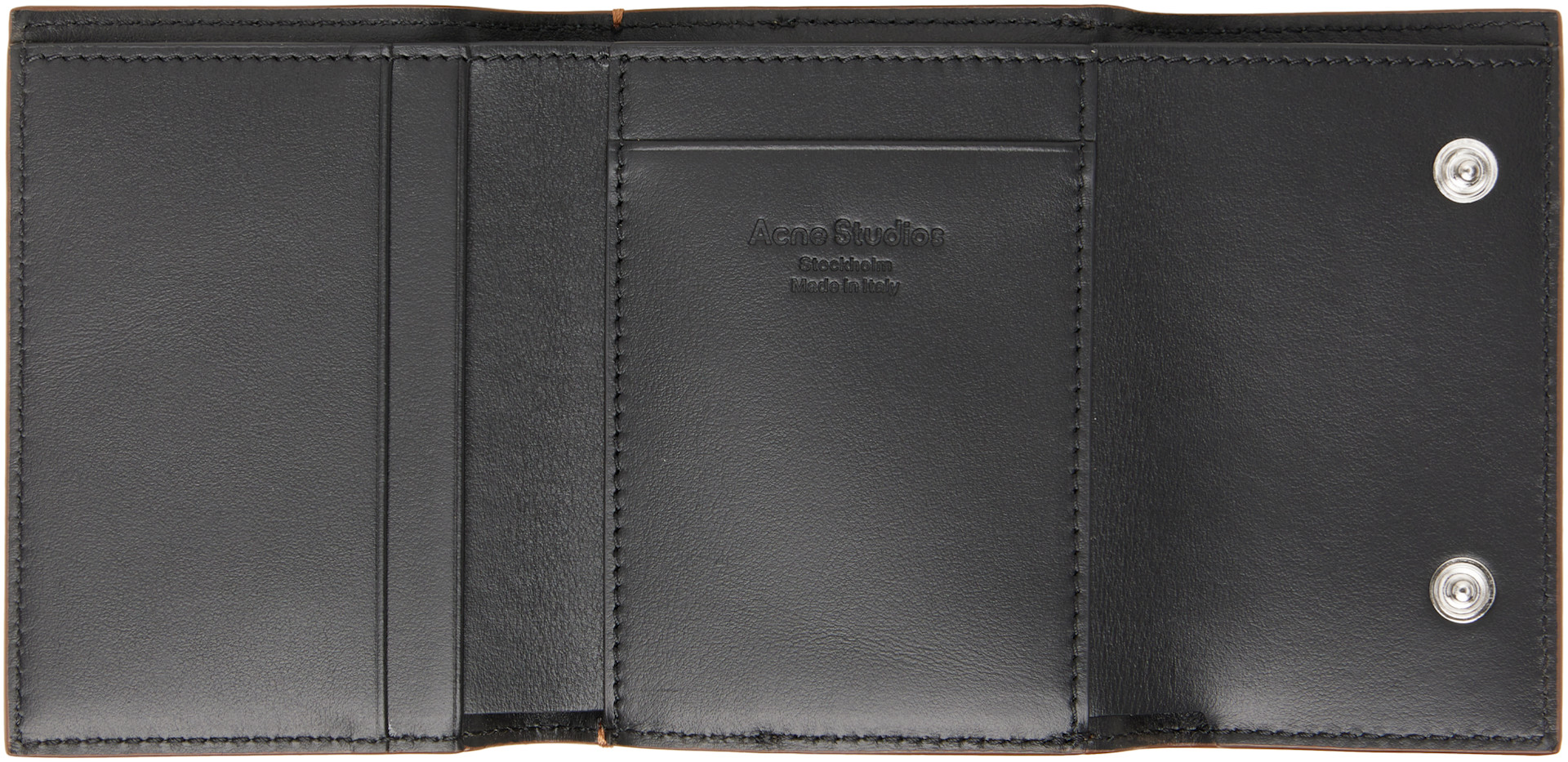 Acne Studios - Brown Leather Trifold Wallet