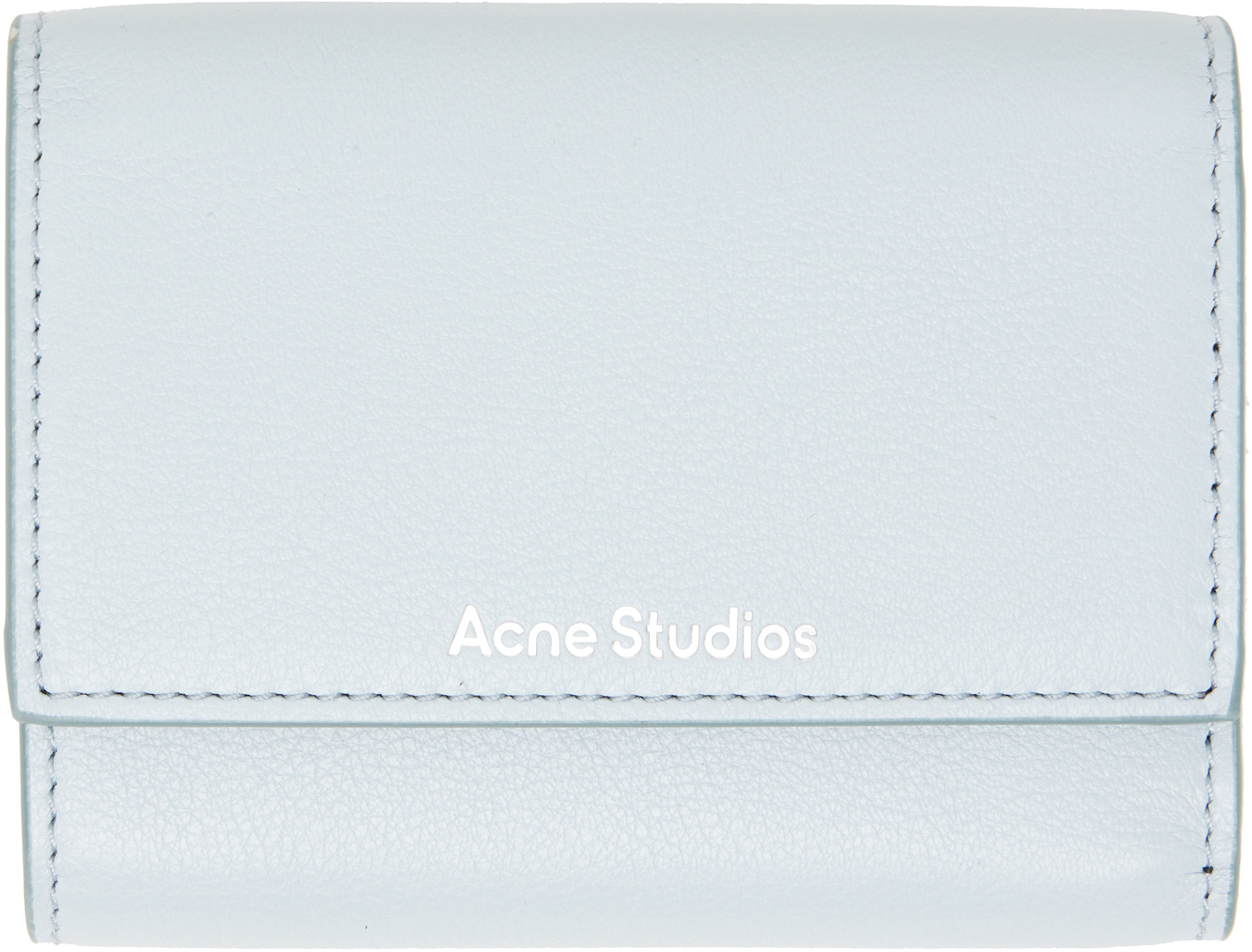 Acne Studios - Blue Leather Trifold Wallet